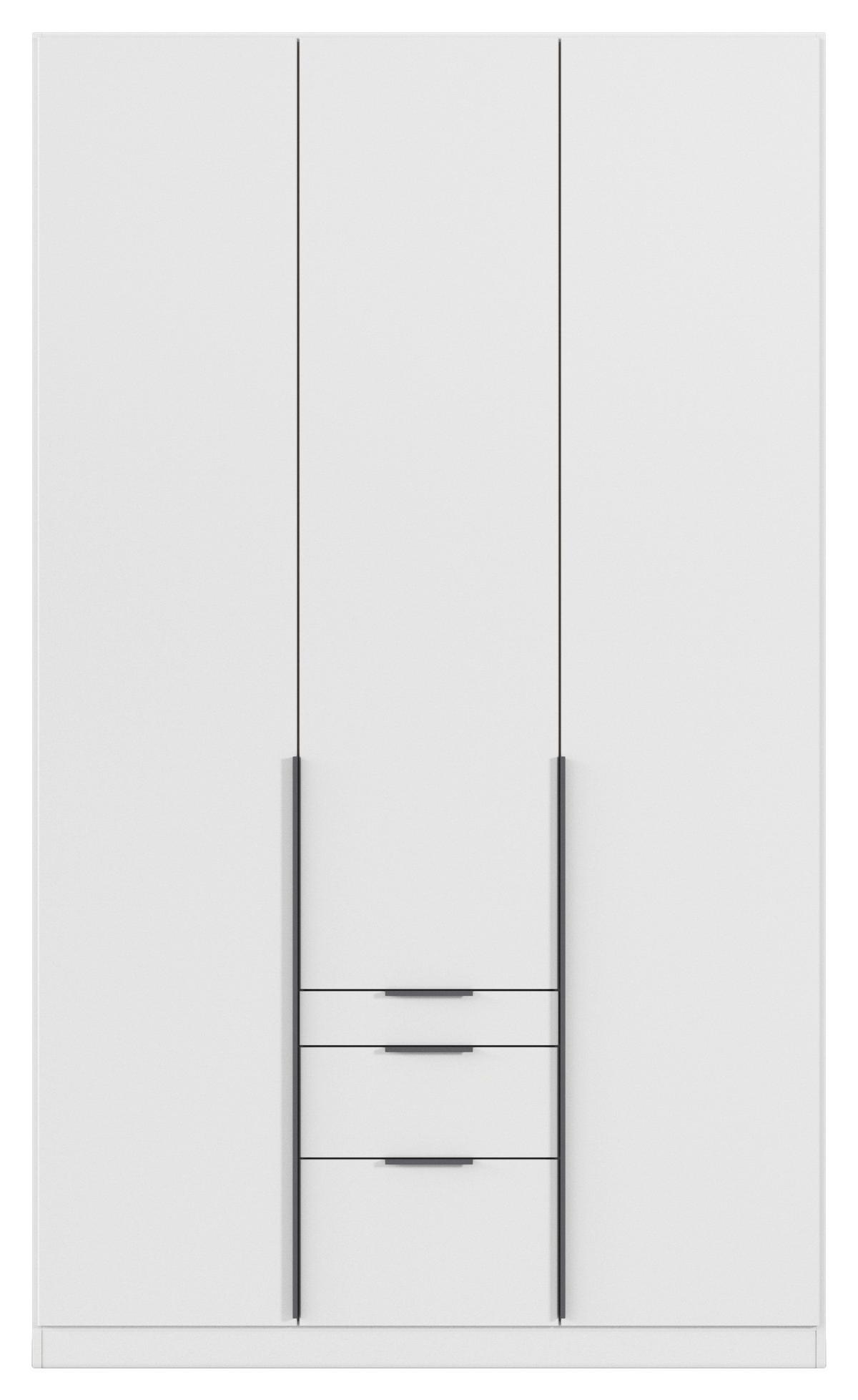 Ormar S Klasičnim Vratima Alabama - bijela/siva, Moderno, drvni materijal/metal (136/229/54cm) - Modern Living