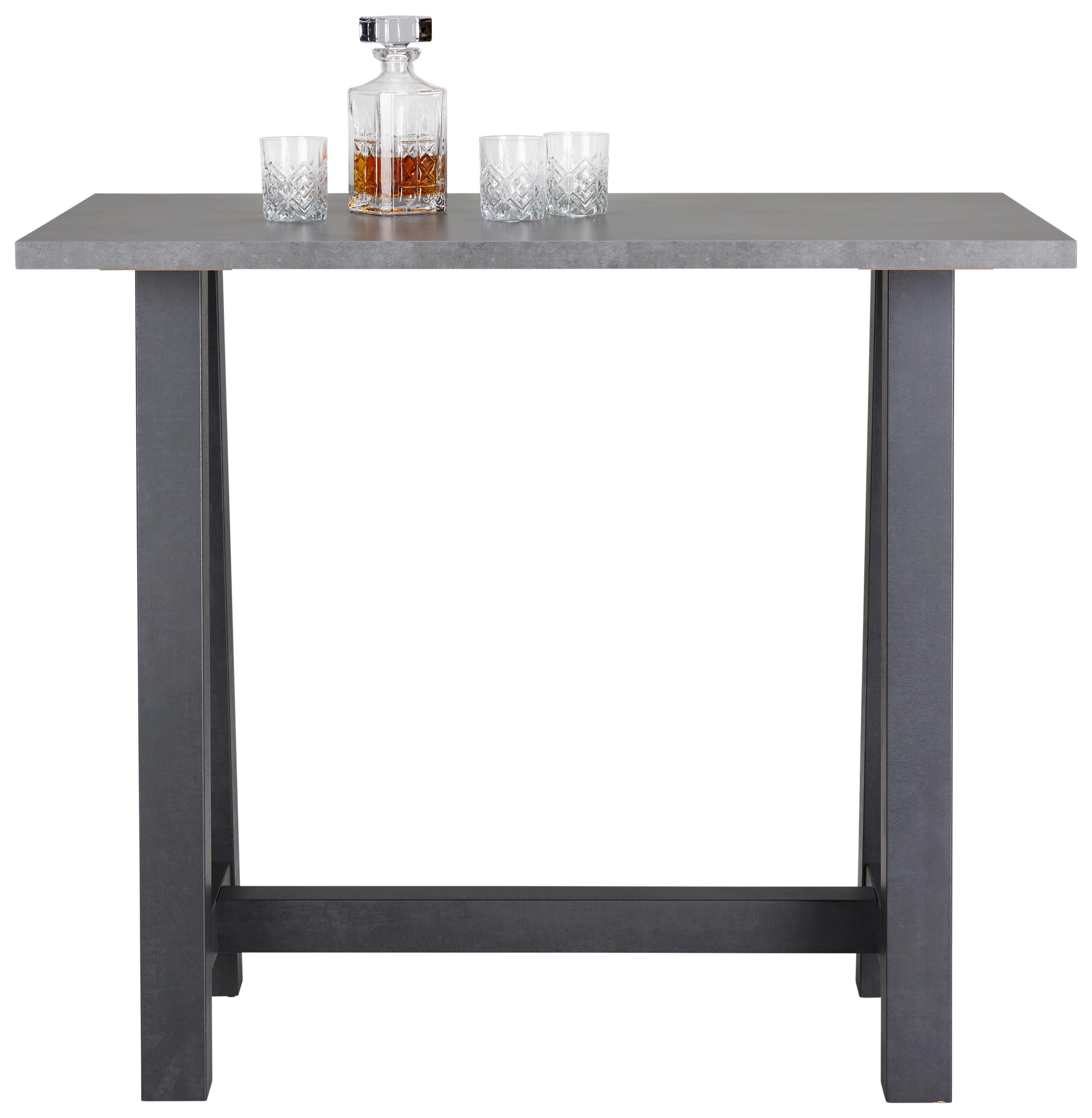 Barski Sto A/120 - crna/grafitno siva, Moderno, pločasti materijal (120/105/70cm) - Mömax