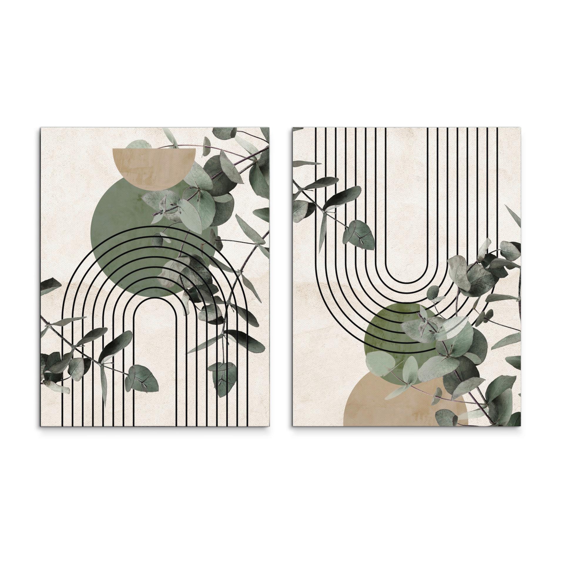 Bilderset CA Multicolor - Multicolor, Basics, Holz/Textil (2x32/42cm)