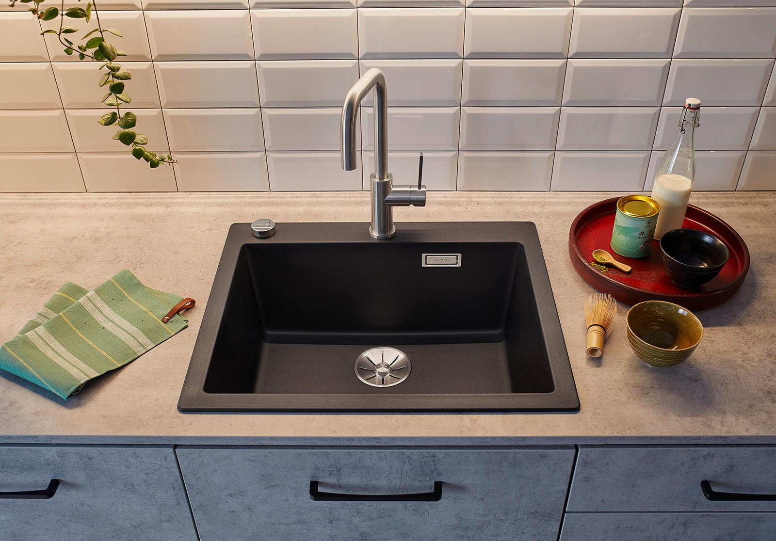 Spüle 523695 Braun - Braun, MODERN, Stein (61,5/51cm) - Blanco