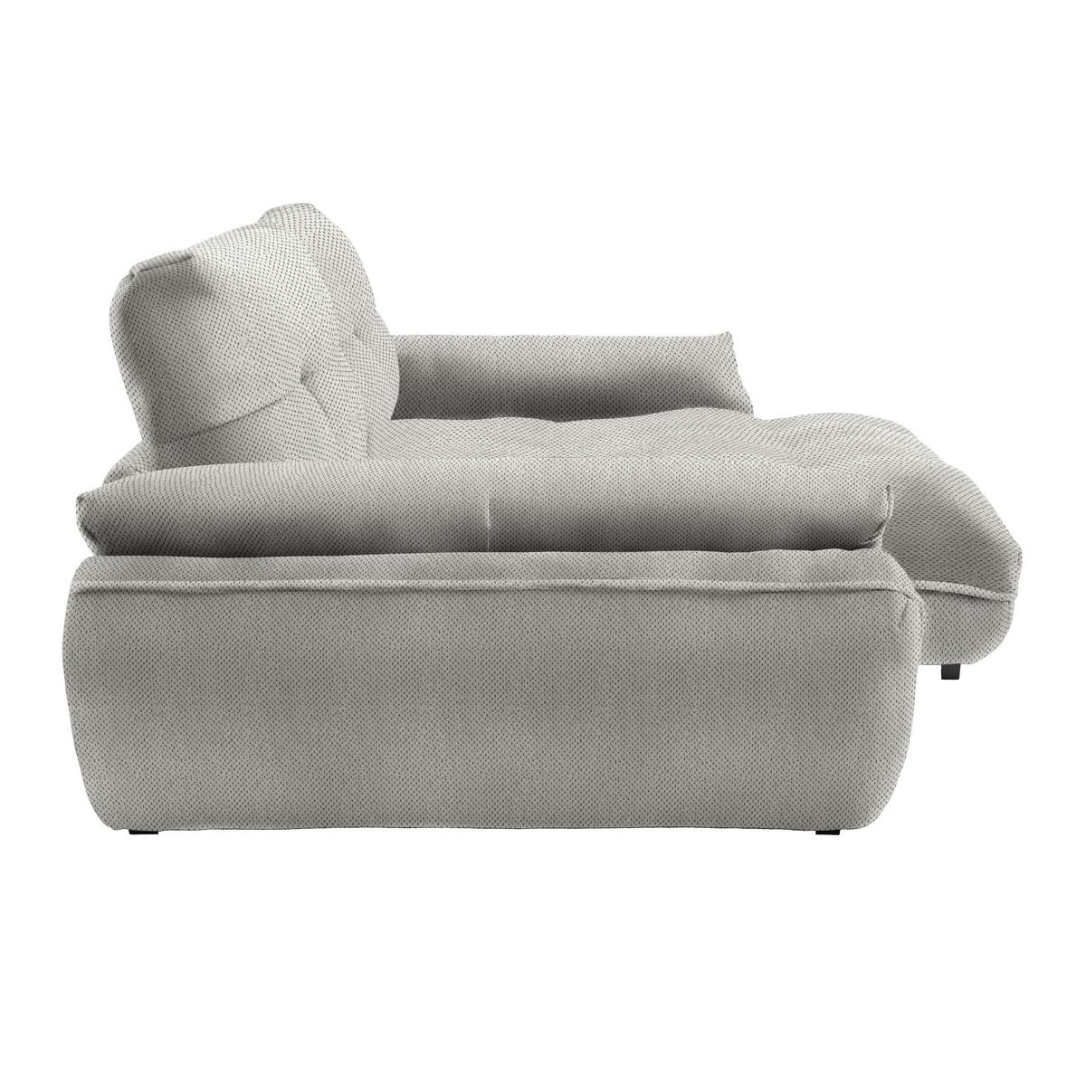 Wohnlandschaft Vivo Lavagrau - Lavagrau/Schwarz, MODERN, Kunststoff/Textil (317/63/179cm) - Premium Living