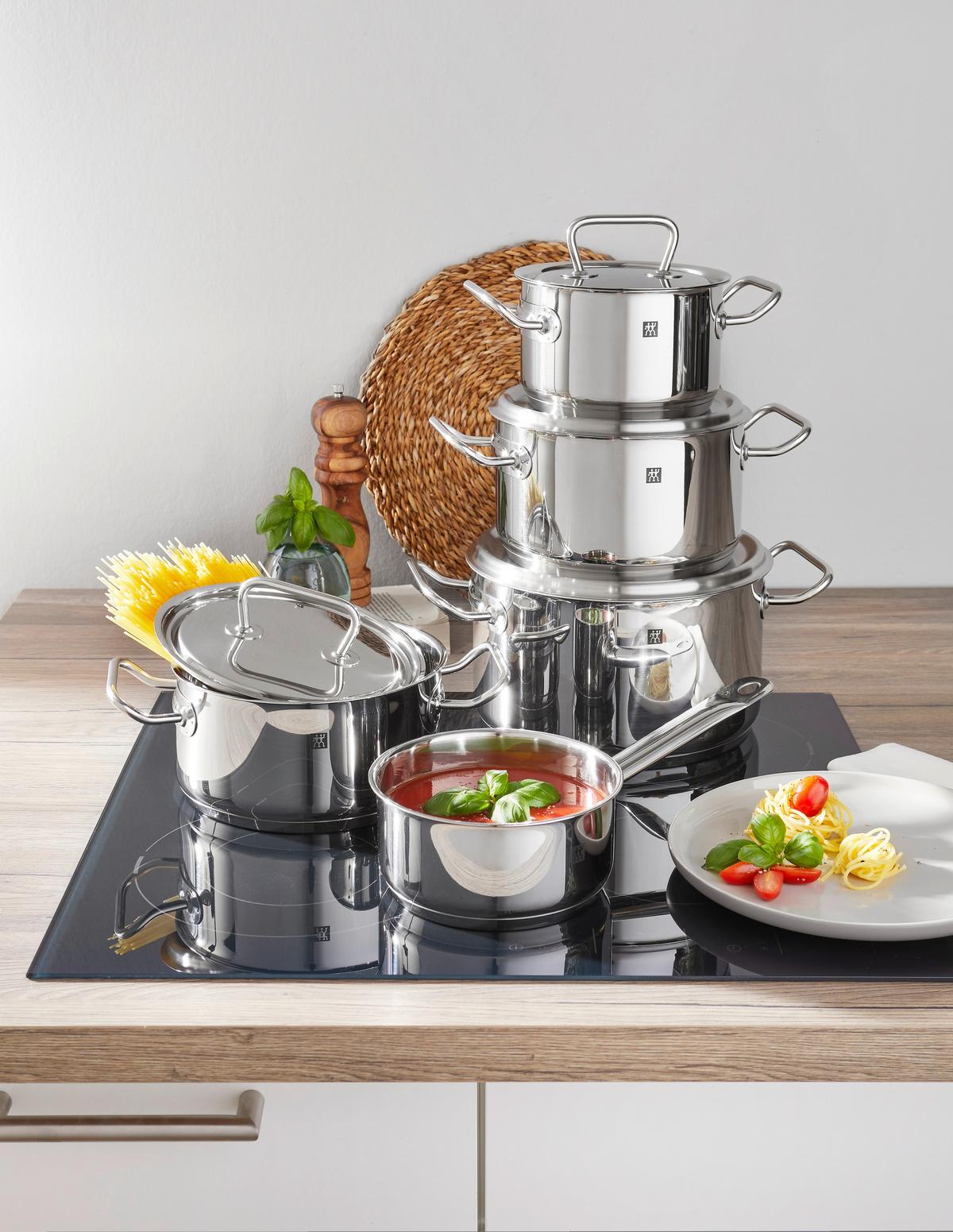 ZESTAW GARNKÓW 1006261/ 66580-000-0 ZWILLING - kolor srebrny/kolor stalowy, Basics, metal - Zwilling