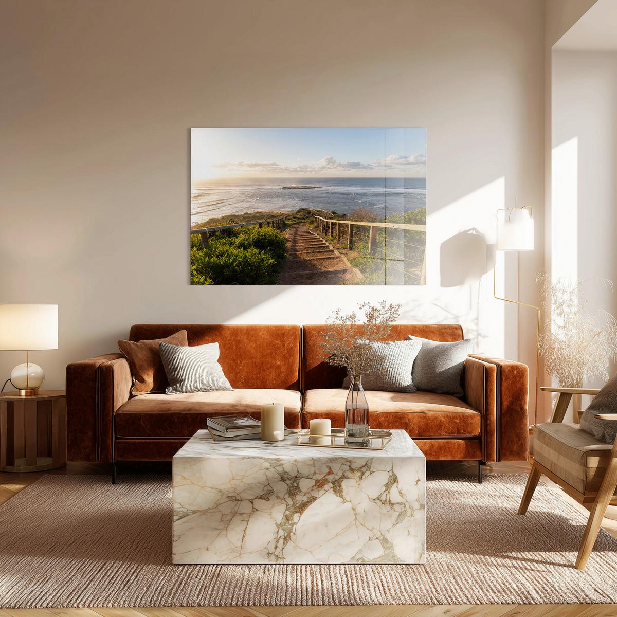 Leinwandbild Headland Multicolor ca. 85x113cm - Multicolor, Basics, Holz/Textil (85/113cm)