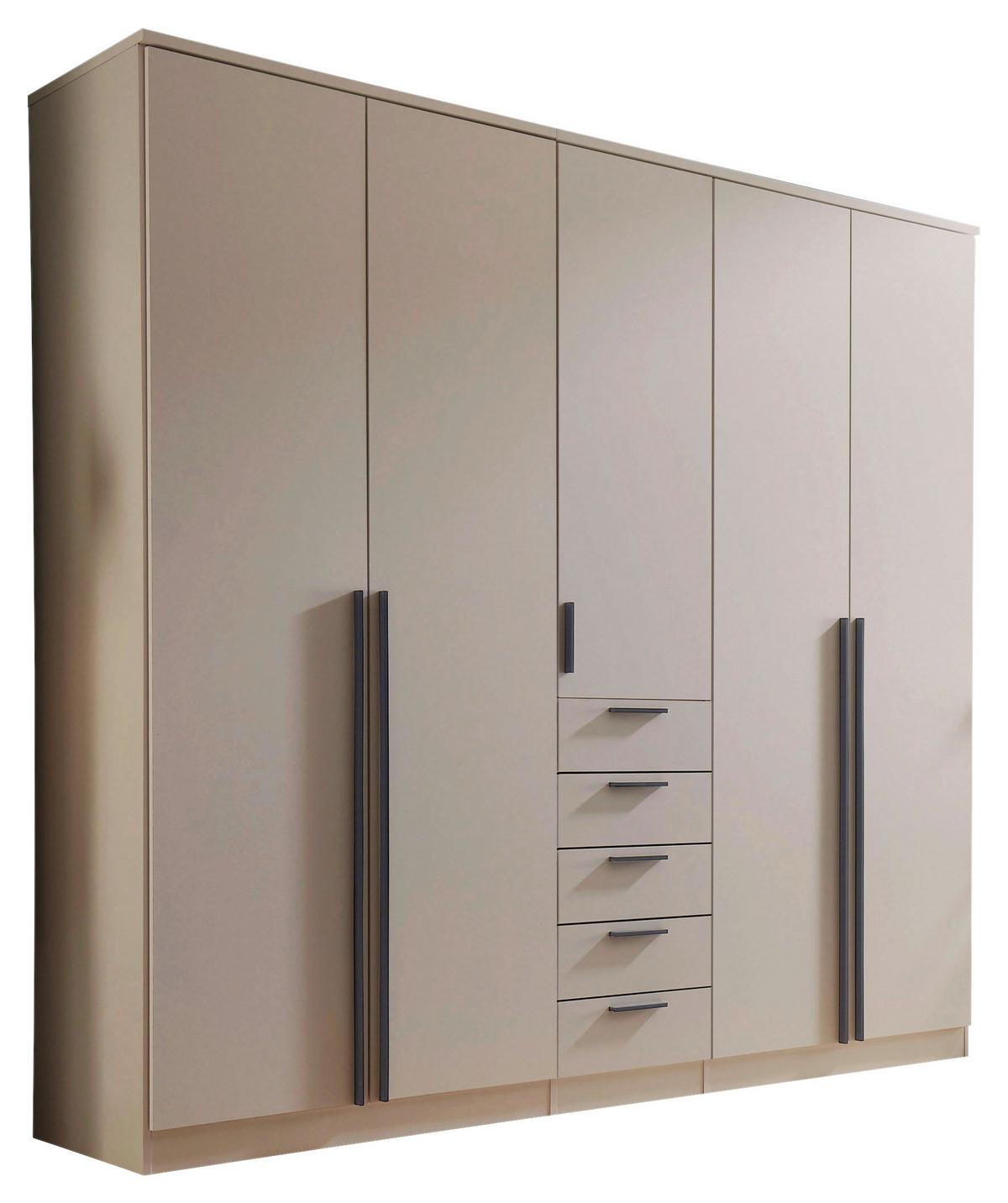 Ormar S Klasičnim Vratima Arnis - kašmir/crna, Konvencionalno, drvni materijal/plastika (225/210/52cm) - Modern Living