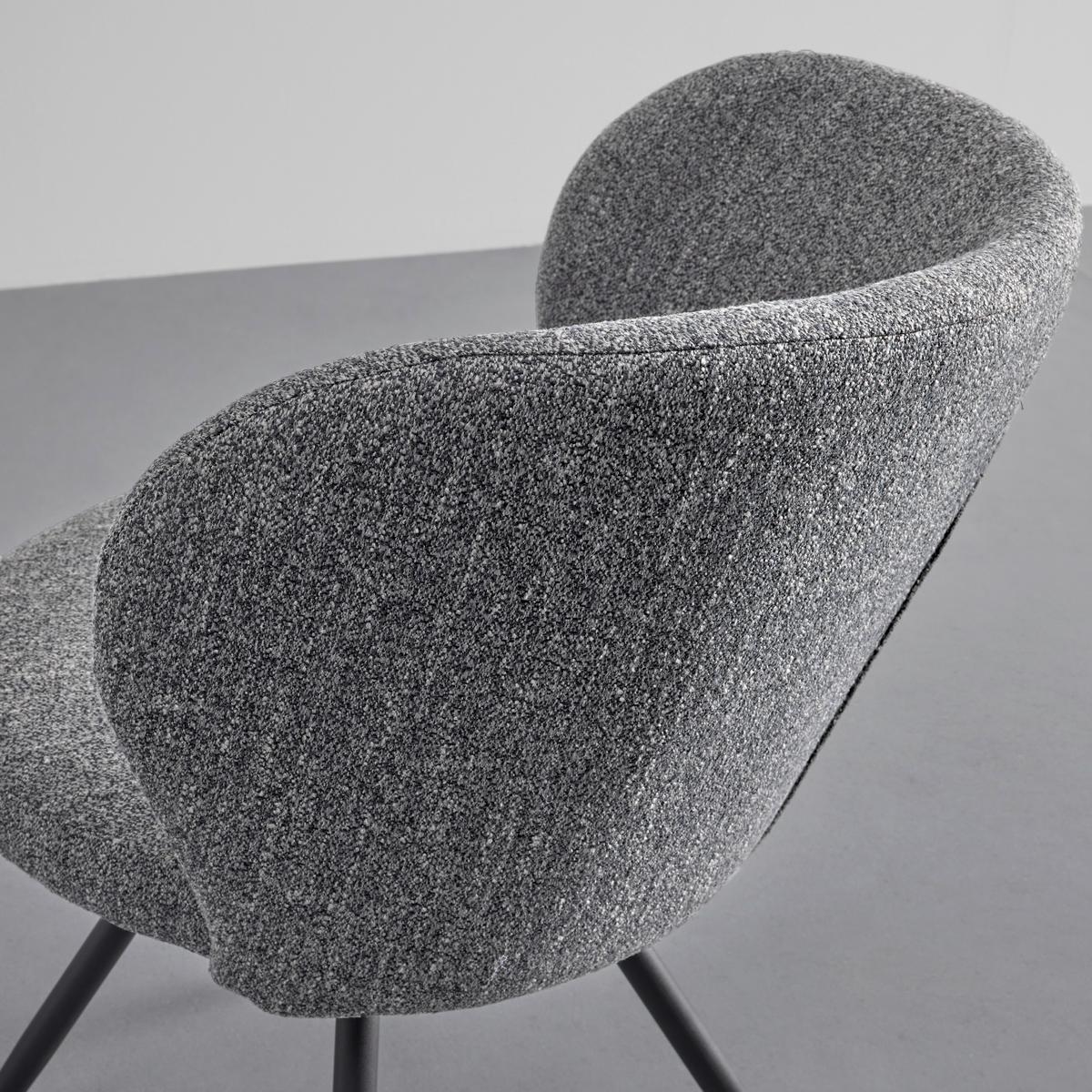 KRZESŁO CARLINA - jasnoszary/czarny, Modern, metal/drewno (60/79/59cm) - Bessagi Home
