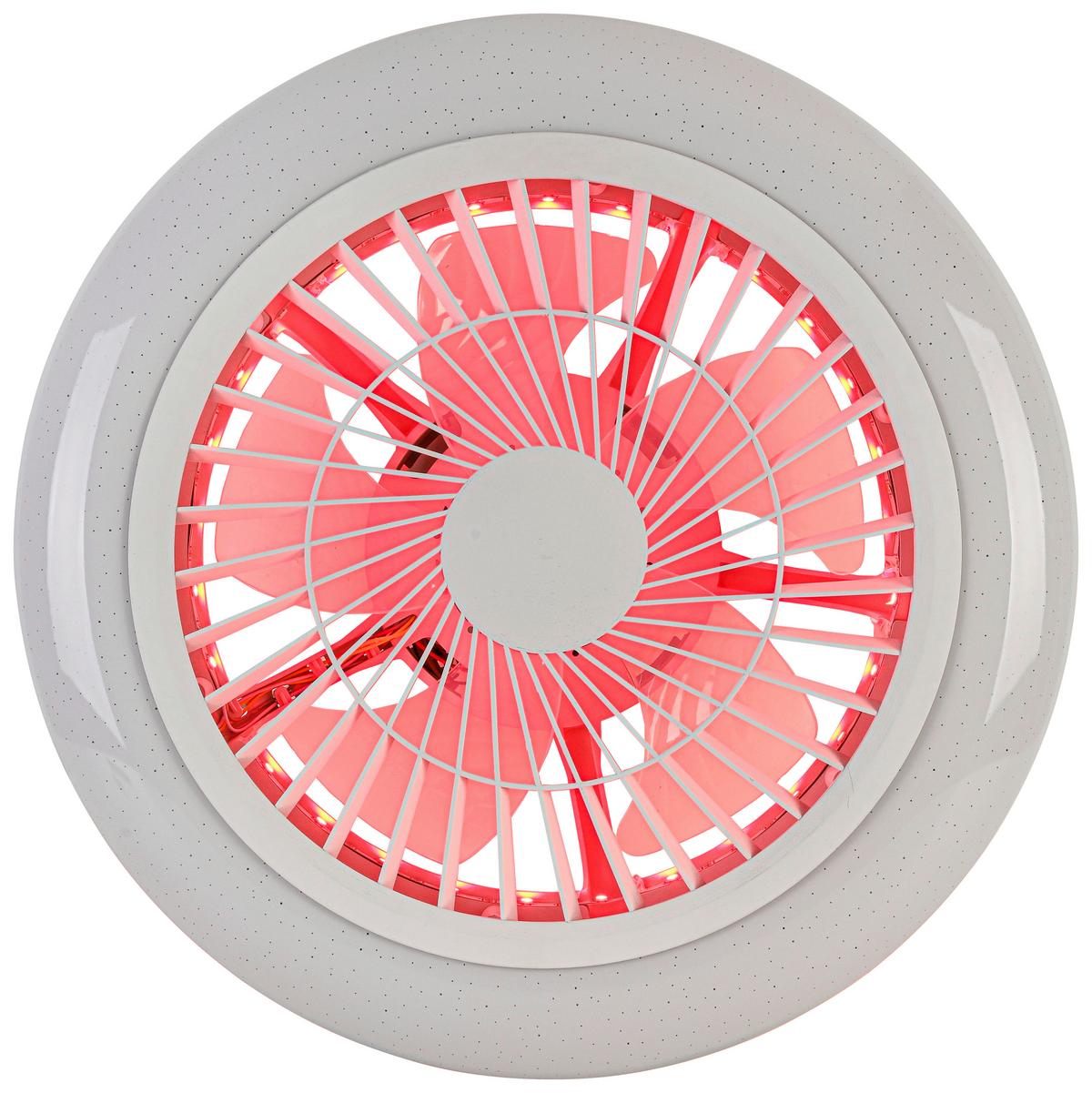 LED-Deckenleuchte Vin max. 30W + 5W RGB-LED - Weiss, Konventionell, Kunststoff/Metall (46/16cm) - Modern Living