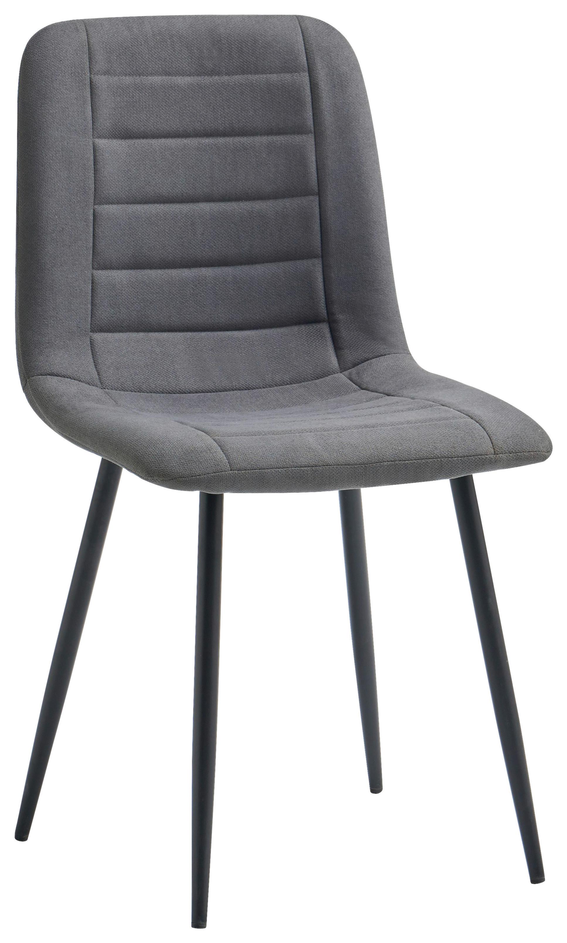 Stolica Una - tamno siva/crna, Basics, metal/tekstil (53/45/88cm) - Best Price