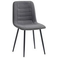 Stolica Una - tamno siva/crna, Basics, metal/tekstil (53/45/88cm) - Best Price