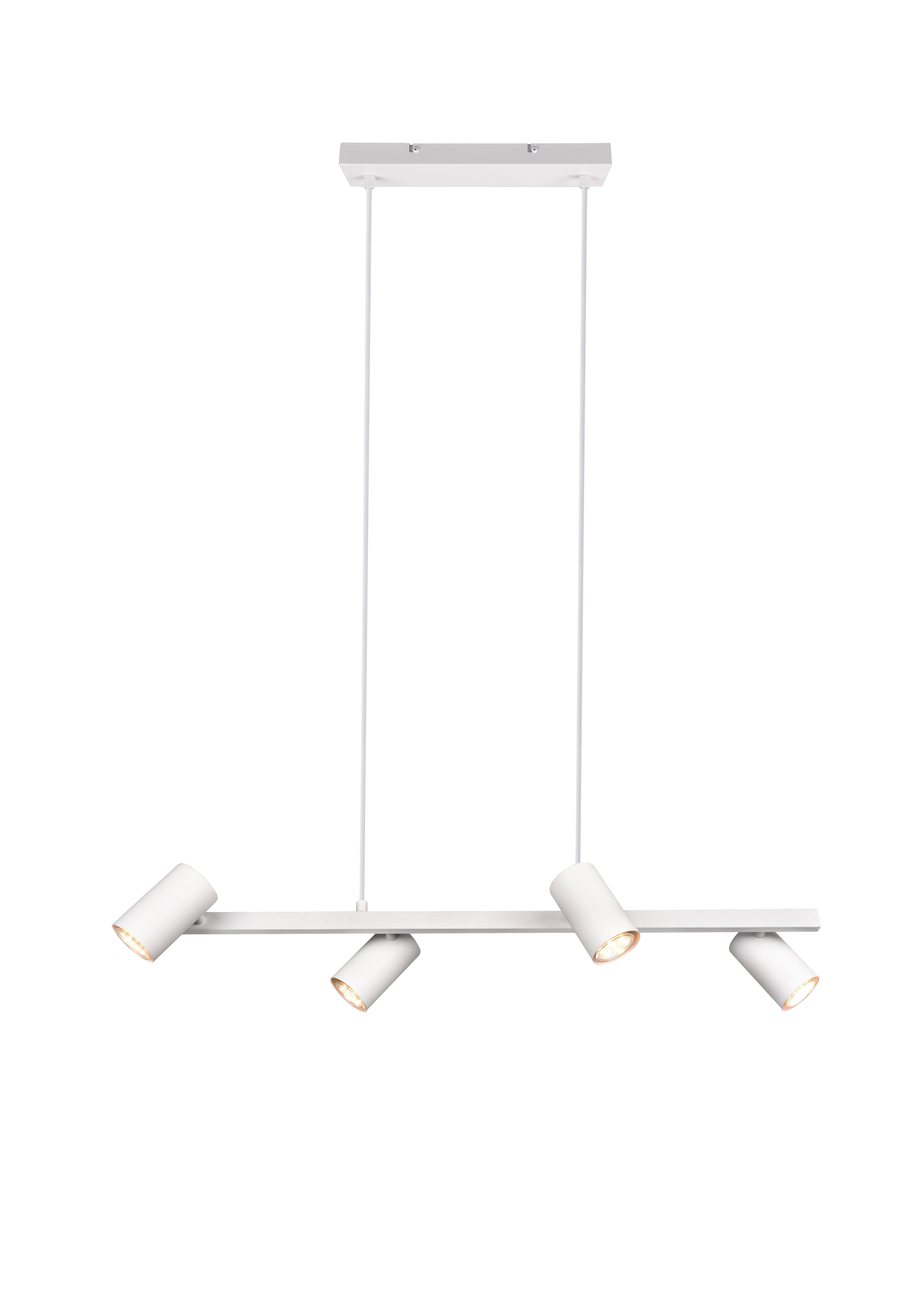 Pendelleuchte Marley Weiß max. 35 Watt - Weiß, MODERN, Metall (80/150/18cm) - Trio Leuchten