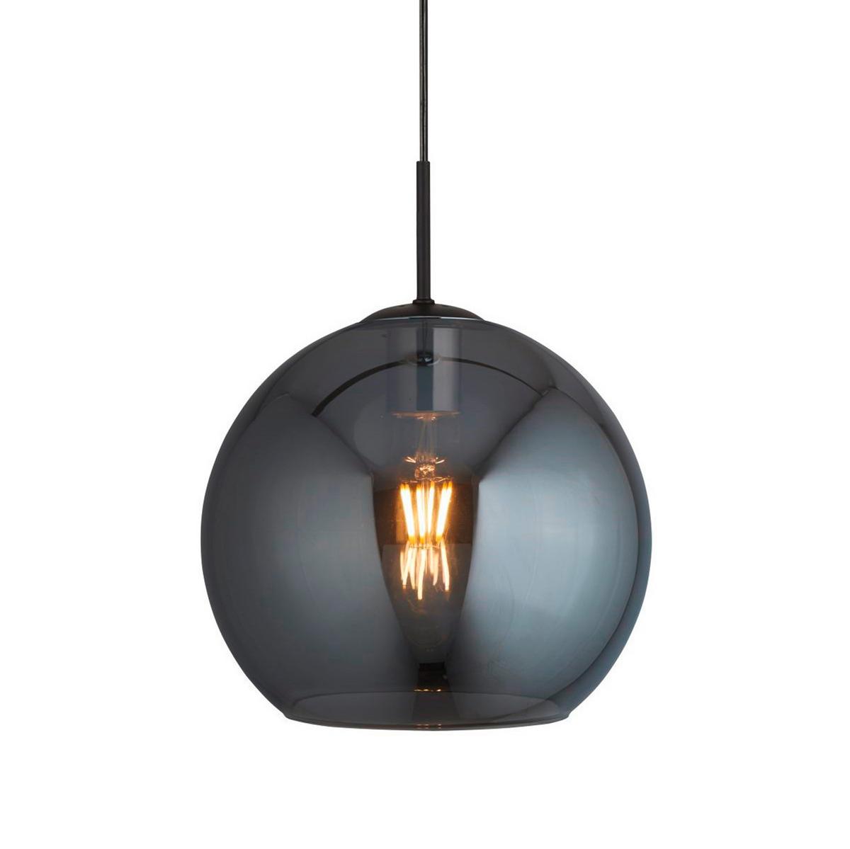 LAMPA WISZĄCA AMSTERDAM 1031-1SM - czarny, Design, metal/szkło (30/120cm)
