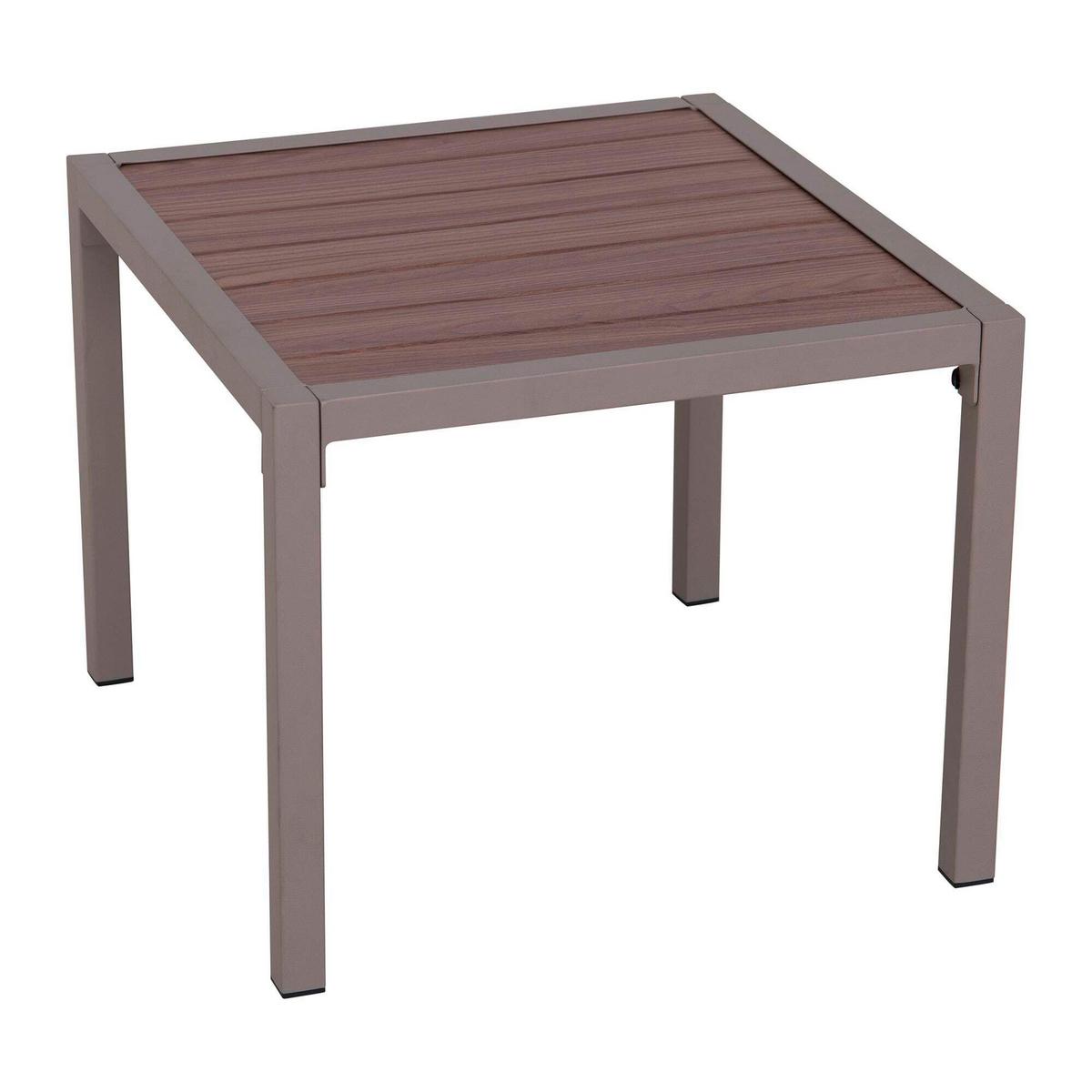 Loungegarnitur Gartensofa Faro Grau/Beige - Beige/Grau, Basics, Textil/Metall (146/191/56,5cm) - Modante