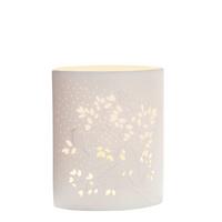 Tischleuchte Weiß matt - Weiß, Basics, Keramik (16,5/20/10,5cm)