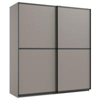 Schwebetürenschrank Ulm Beige/Greige - Greige/Beige, Holzwerkstoff/Metall (135/198/65cm) - Mömax