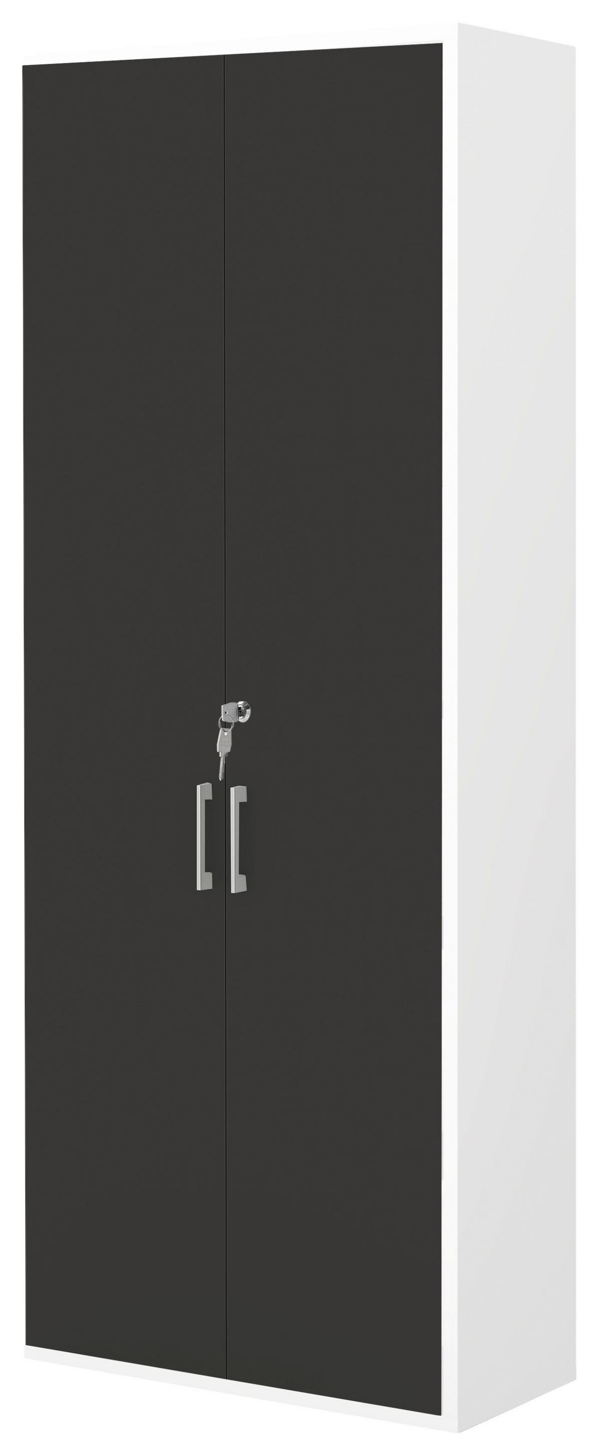 Türenset Big Profi Office Anthrazit Matt - Anthrazit/Alufarben, Modern, Holzwerkstoff/Metall (77/211/40cm) - Mömax