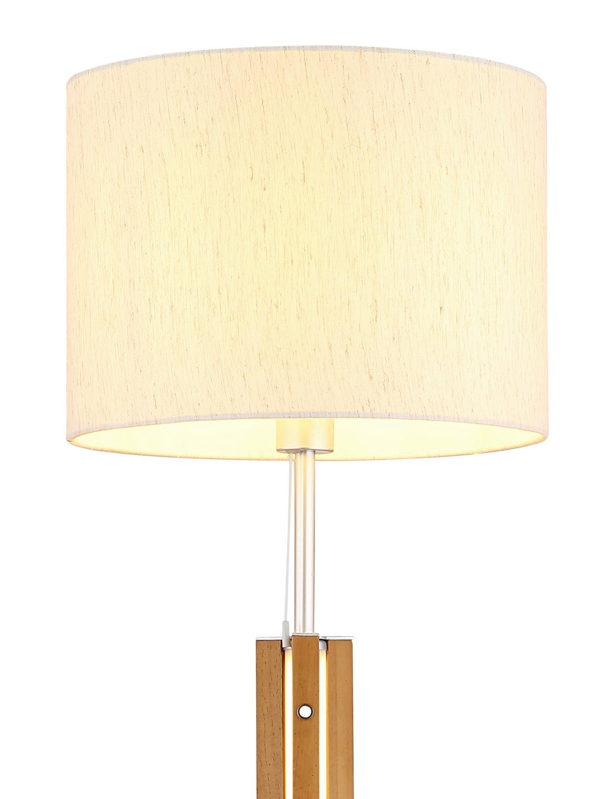 Led Állólámpa 41730246 Taugus - natúr színű/sötétbarna, Natur, műanyag/textil (35/145cm)