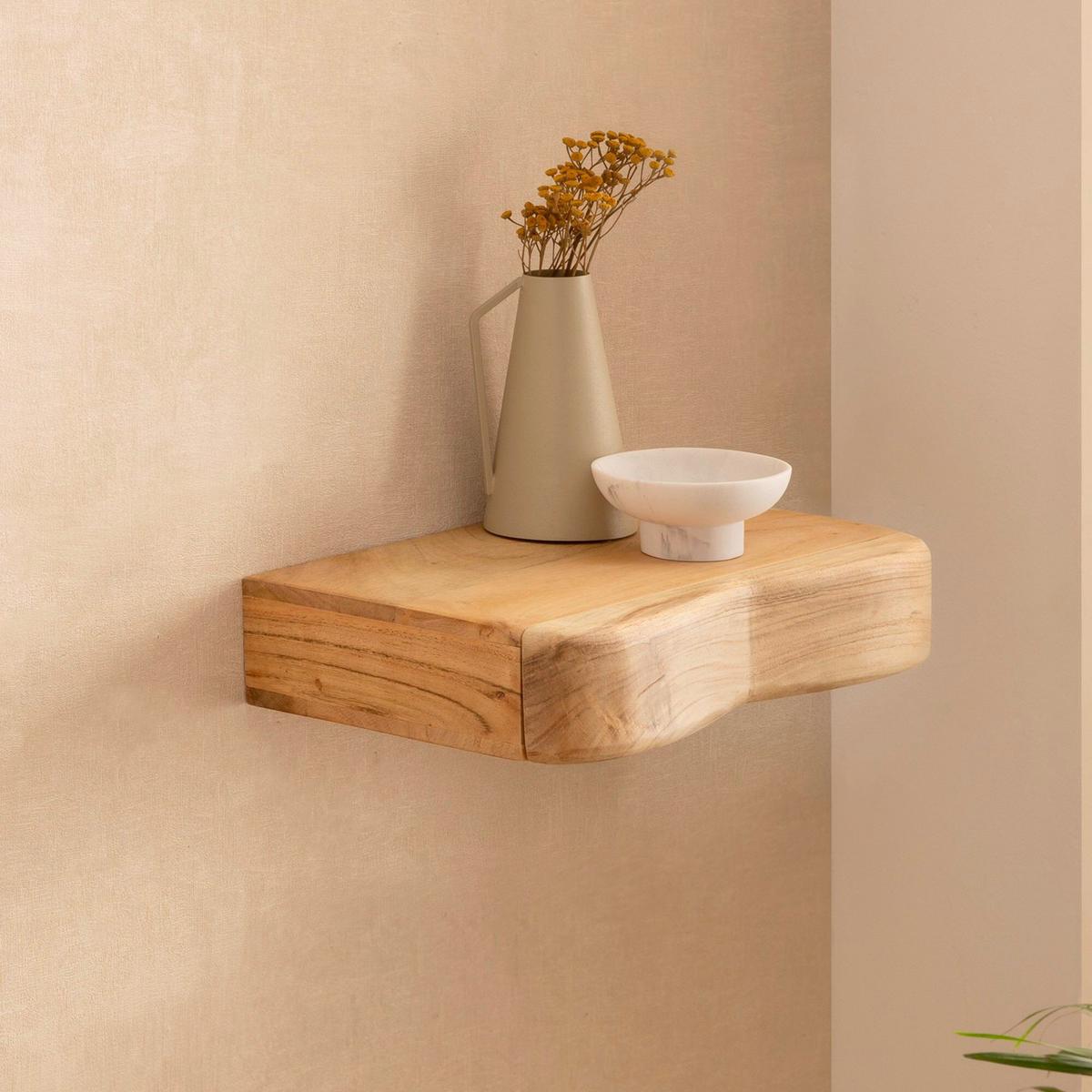 Wandboard Wl7.385 - Akaziefarben, Design, Holz (40/8/20cm) - Livetastic