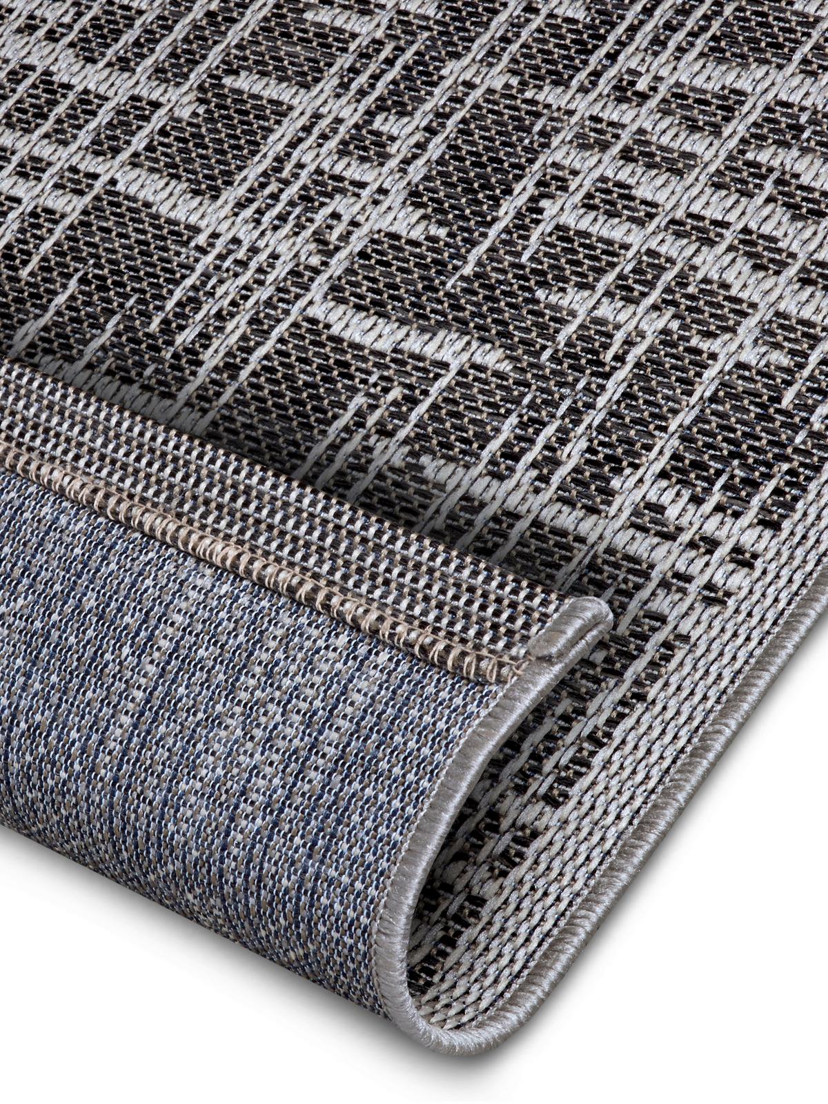 Outdoorteppich Telu Grau/Beige ca. 76x150cm - Beige/Grau, Design, Kunststoff (76/150cm)