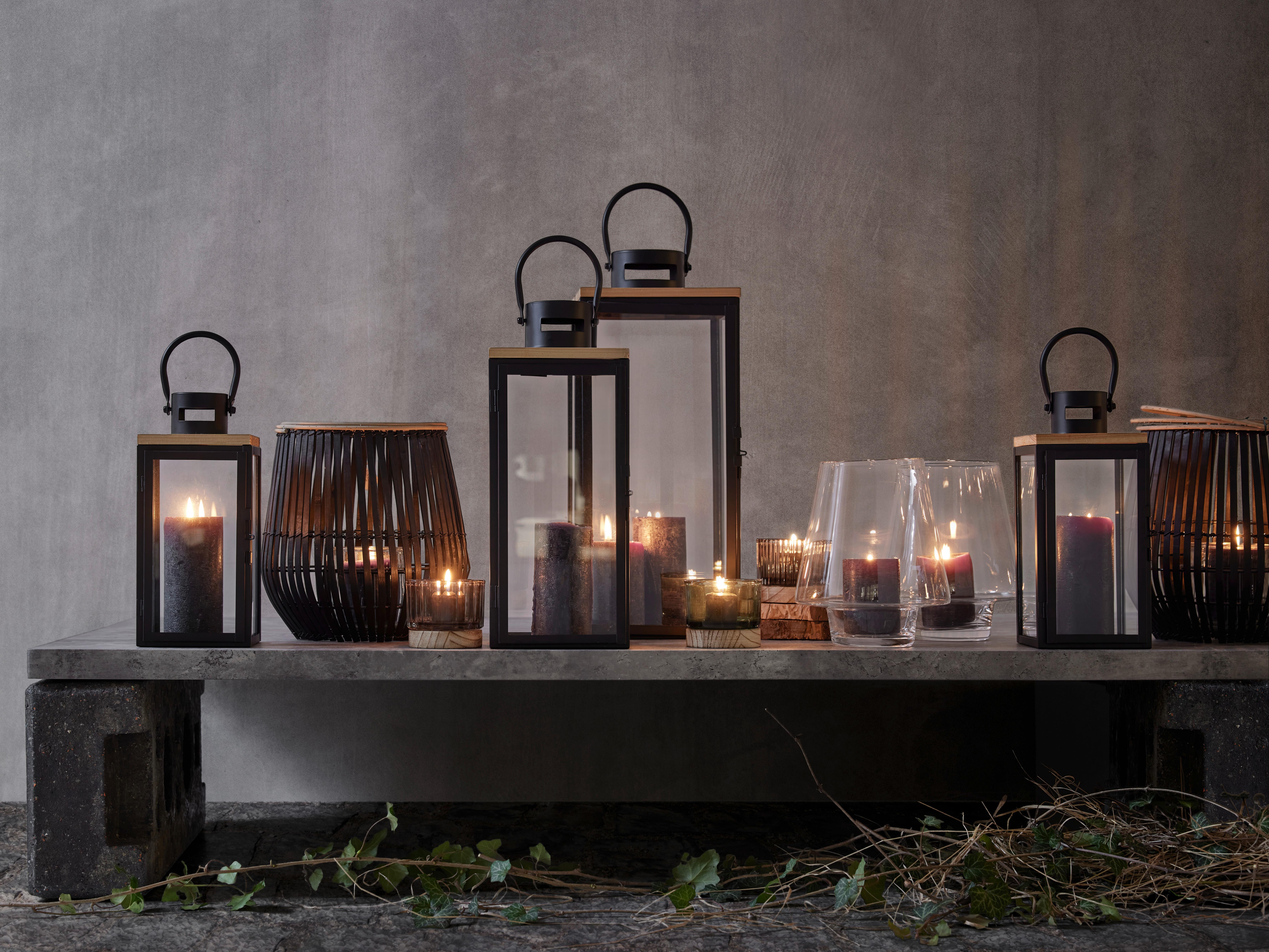Windlicht Maja II in diversen Farben - Klar/Braun, Basics, Glas (8,5/13cm) - Modern Living