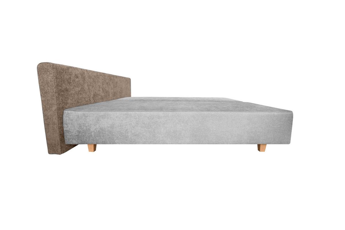 Boxspring Kanapéágy Bloom - krémszínű/barna, Modern, műanyag/faalapú anyag (215/79/292cm)