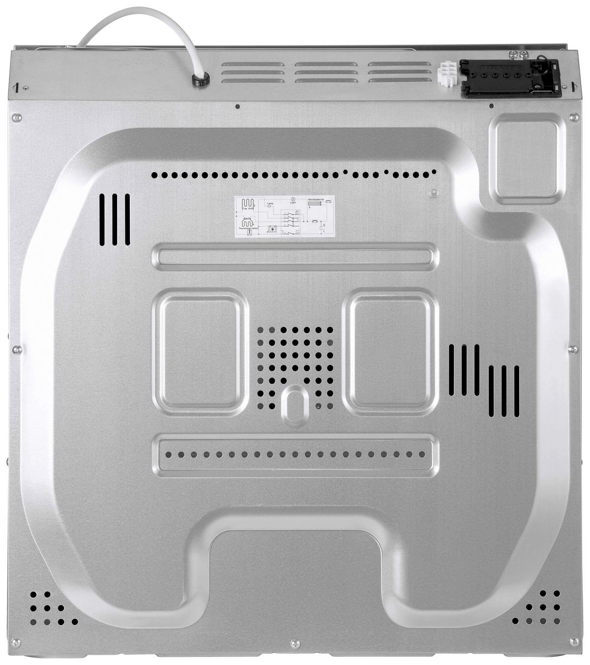 Herdset HS2201-26 Jamie Schwarz/Edelstahlfarben - Edelstahlfarben/Schwarz, Trend, Glas/Kunststoff (59,5/59,5/56,5cm) - Respekta