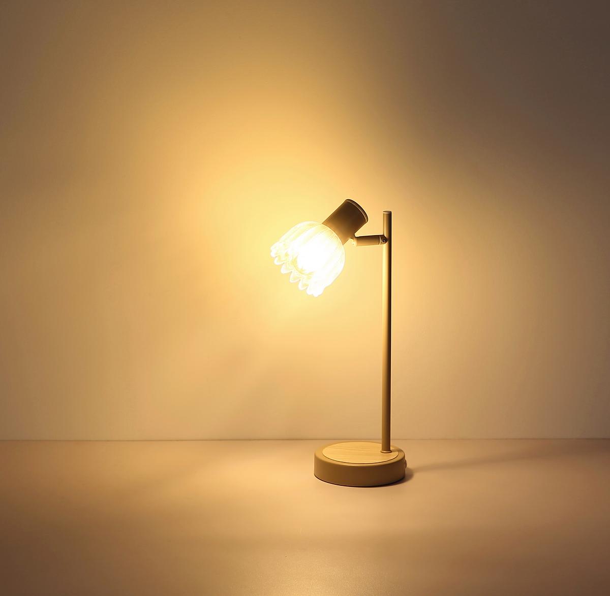 Stolna Svjetiljka Planta - boje pijeska/crna, Konvencionalno, staklo/metal (17/12/35cm) - Globo