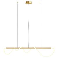 Pendelleuchte Tau Goldfarben max. 30 Watt - Goldfarben, Basics, Kunststoff/Metall (18/150cm) - MAYTONI