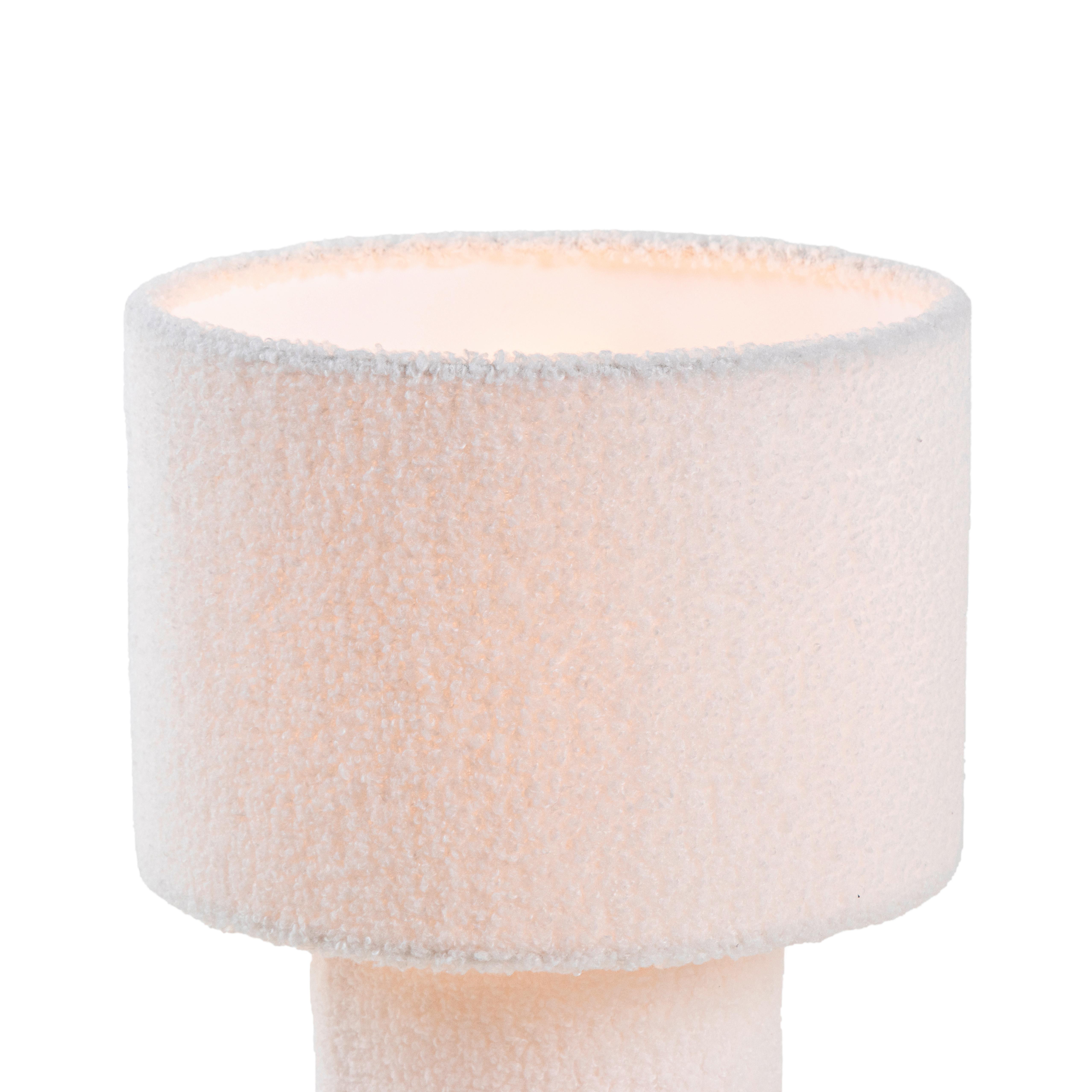 BORDSLAMPA STOFLI - vit/naturfärgad, Modern, metall/textil (19/19/25cm) - Mömax