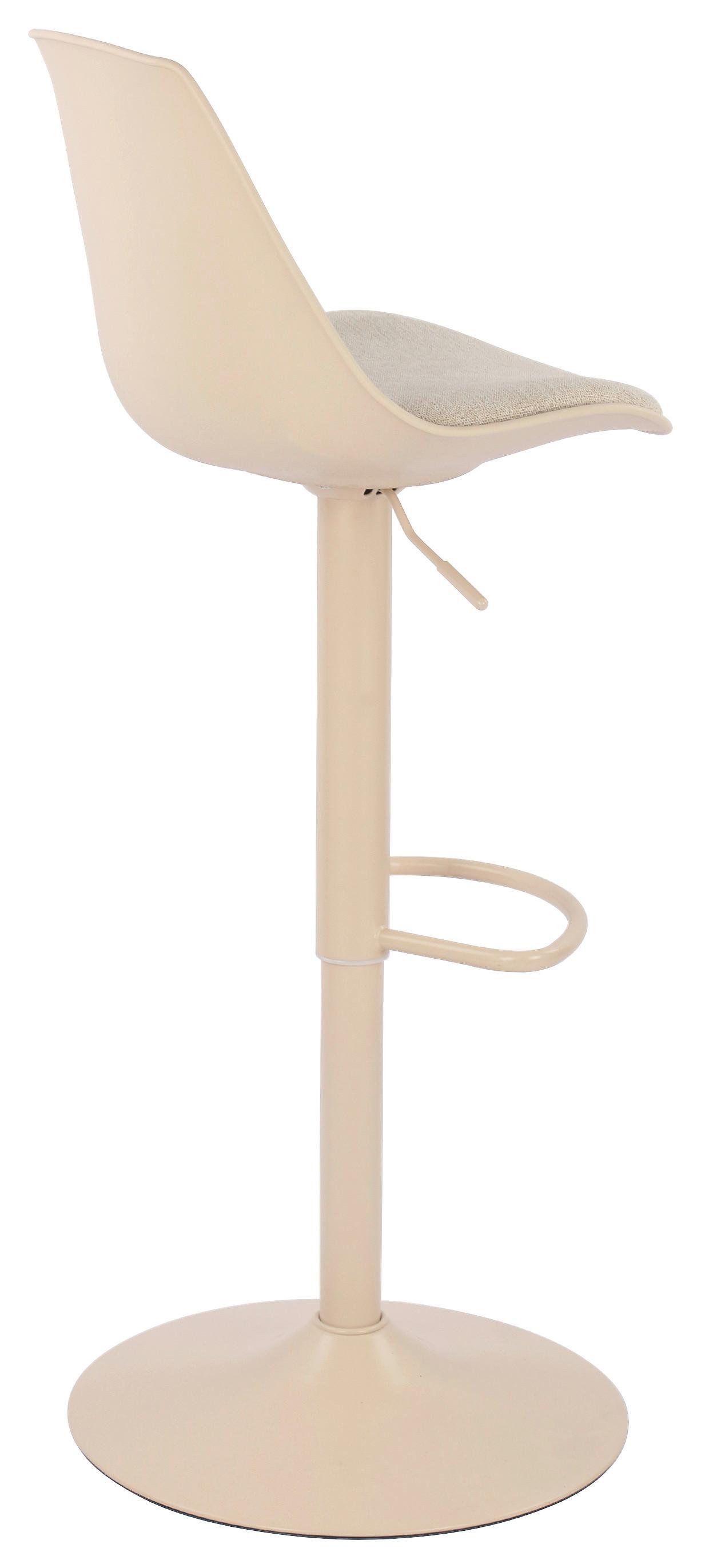 BARPALL ERIK - beige, Modern, metall/textil (43/88,5-110,5/47cm) - Mömax