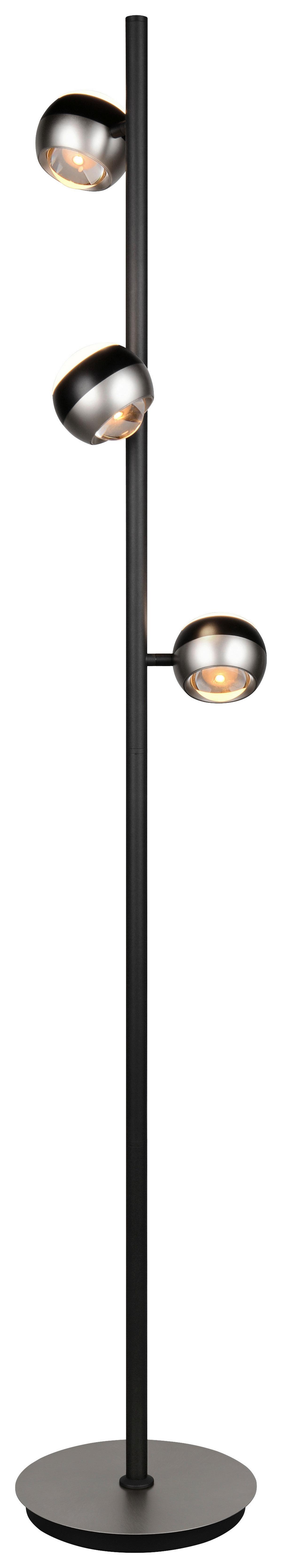 LAMPA STOJĄCA LED 444410307 ORBIT - czarny/kolor niklowy, Design, metal (25/150cm) - Trio Leuchten