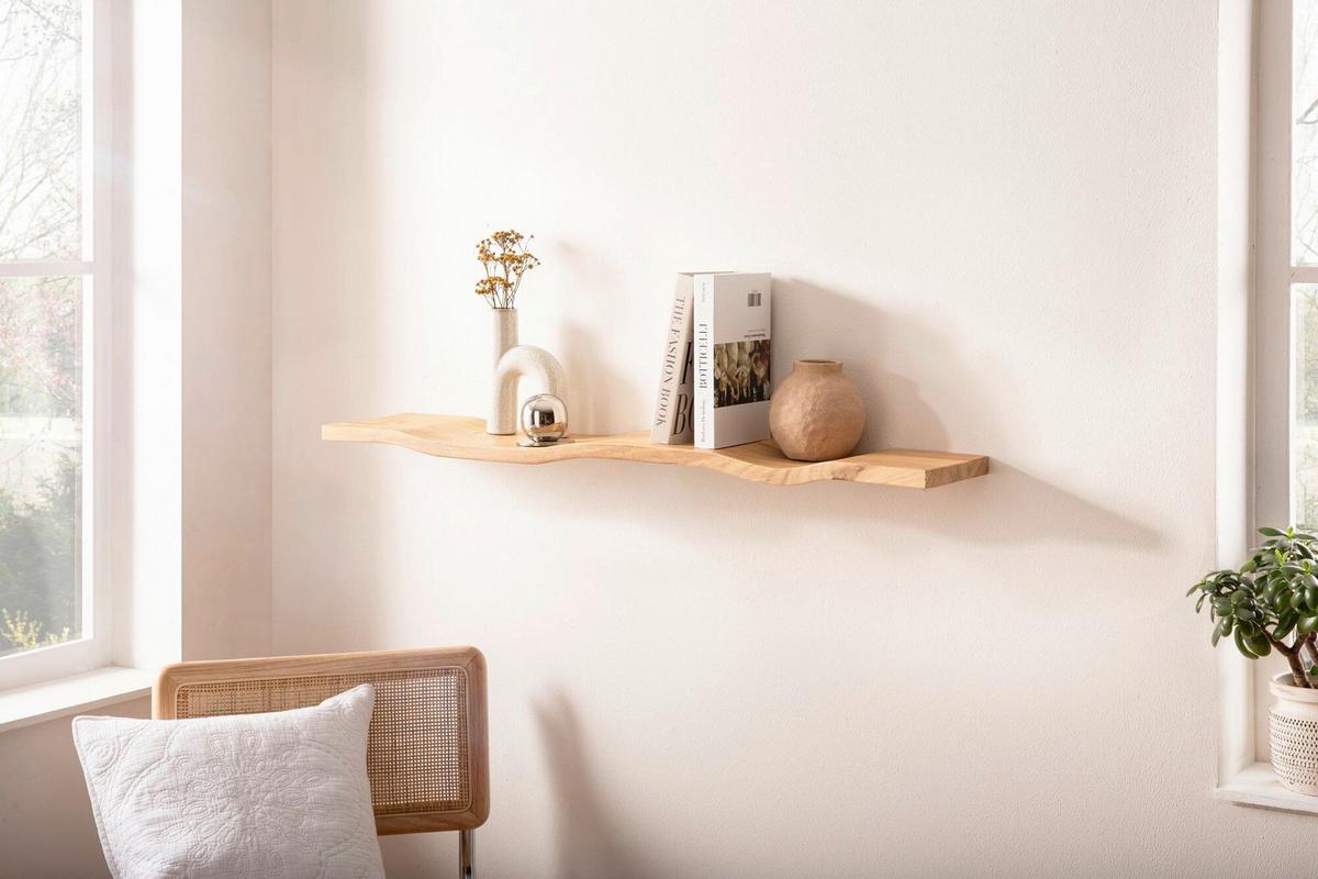 Wandboard Wl7.399 - Akaziefarben, Design, Holz (120/5/20cm) - Livetastic