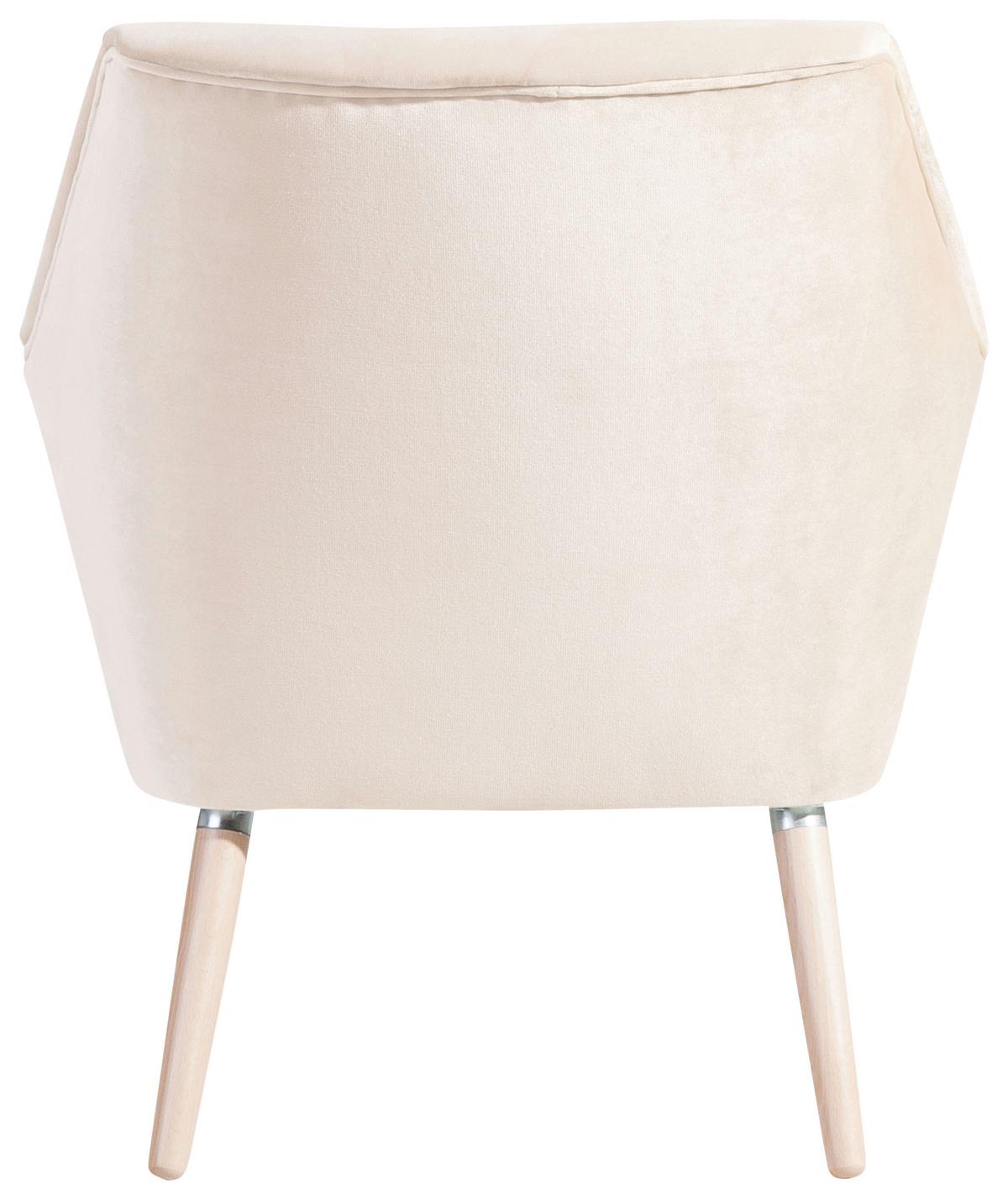 SESSEL ALEGRO - Buchefarben/Creme, Design, Holz/Textil (67/81/71cm) - Max Winzer