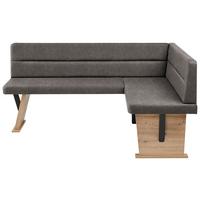 Eckbank in Eiche Artisan/Braun - Braun/Eiche Artisan, Basics, Holz/Textil (181/85/141cm) - Based