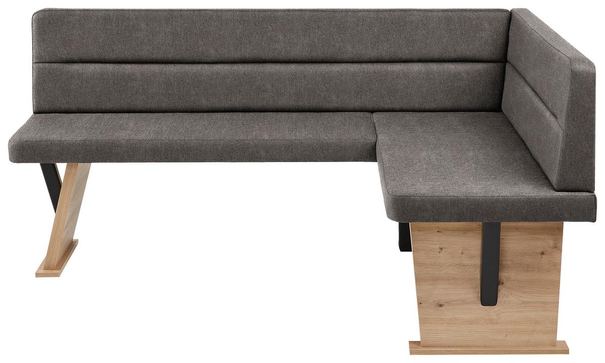 Eckbank in Eiche Artisan/Braun - Braun/Eiche Artisan, Basics, Holz/Textil (181/85/141cm) - Based