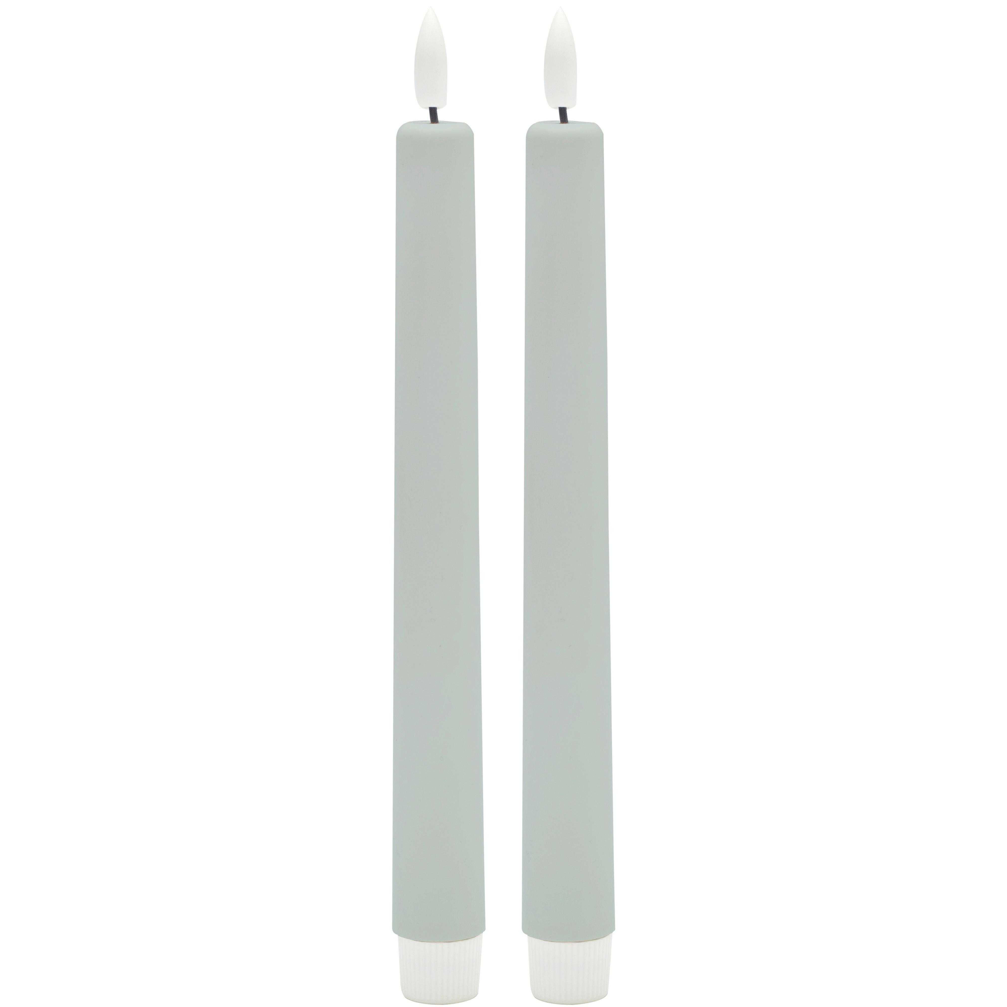 Namizna Sveča Rina - modrosiva, umetna masa/naravni materiali (2,2/22cm) - Mömax