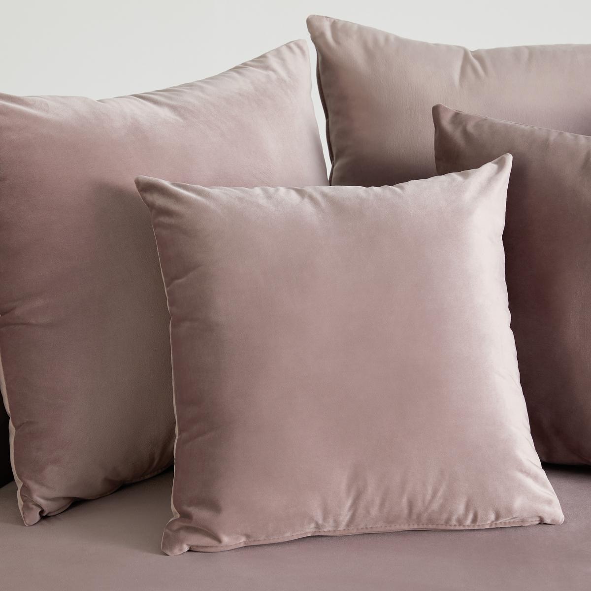 Sofa Elena Rosa Samt - Schwarz/Rosa, MODERN, Holz/Kunststoff (130/65/140cm) - Bessagi Home