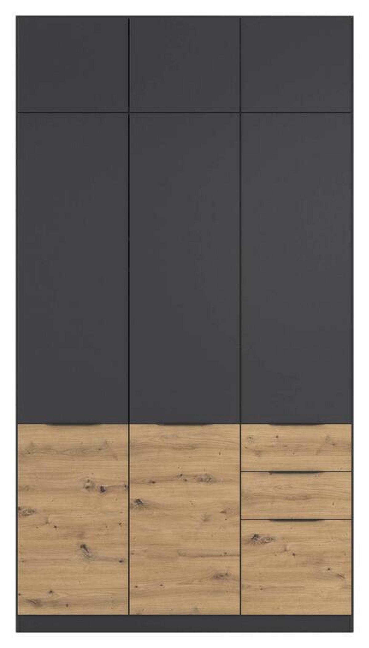 DULAP MAX-EXTRA - gri, Konventionell, material pe bază de lemn (136/39/54cm) - Modern Living