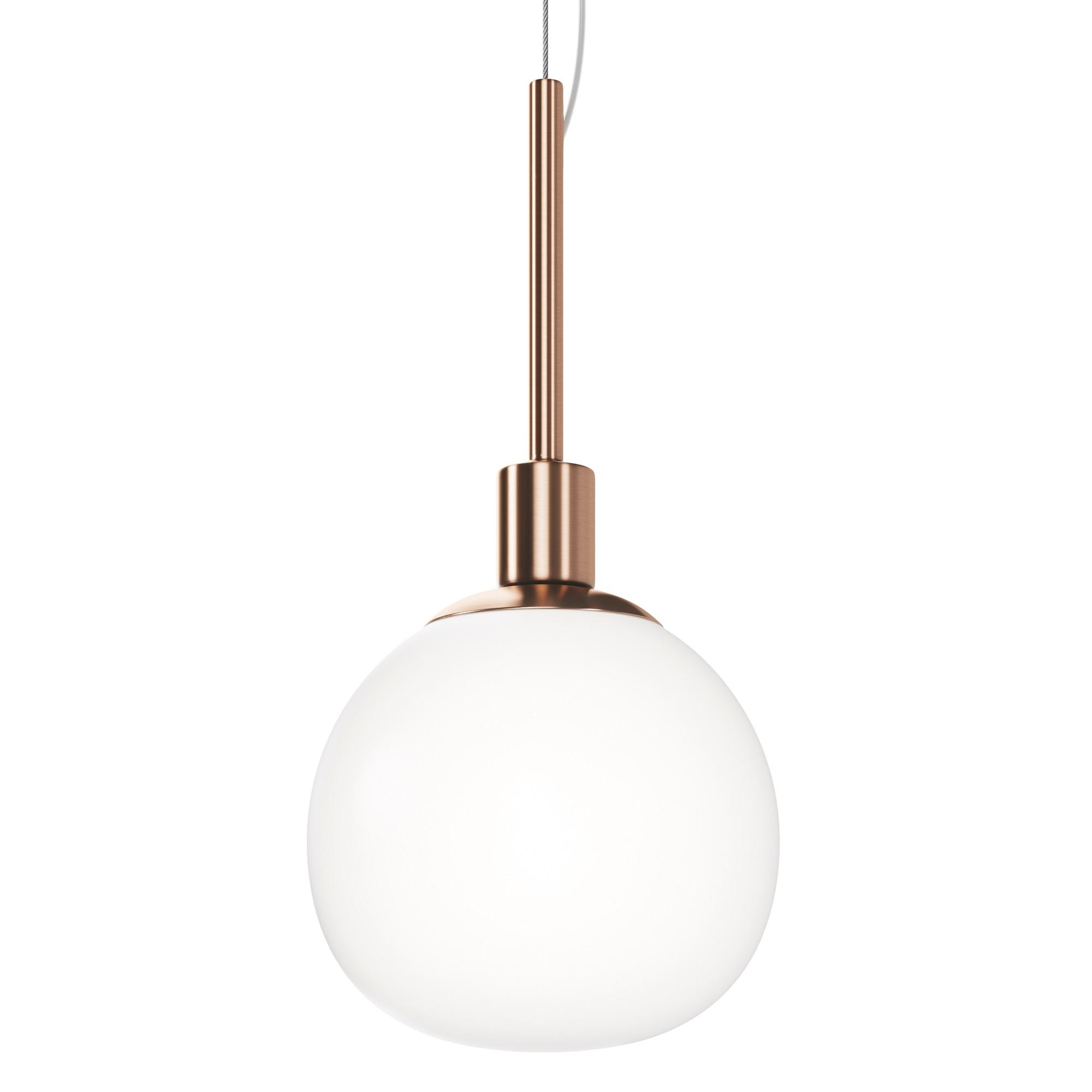 Pendelleuchte Erich Messingfarben max. 40 Watt - Messingfarben/Weiß, Trend, Glas/Metall (15/30,5cm) - MAYTONI