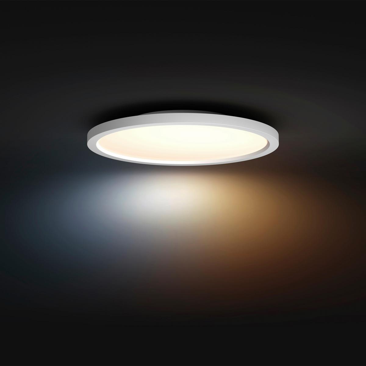 LAMPA SUFITOWA LED 32893800 AURELLE HUE RD - biały, Basics, metal (39,5/39,5/4,7cm) - Philips HUE