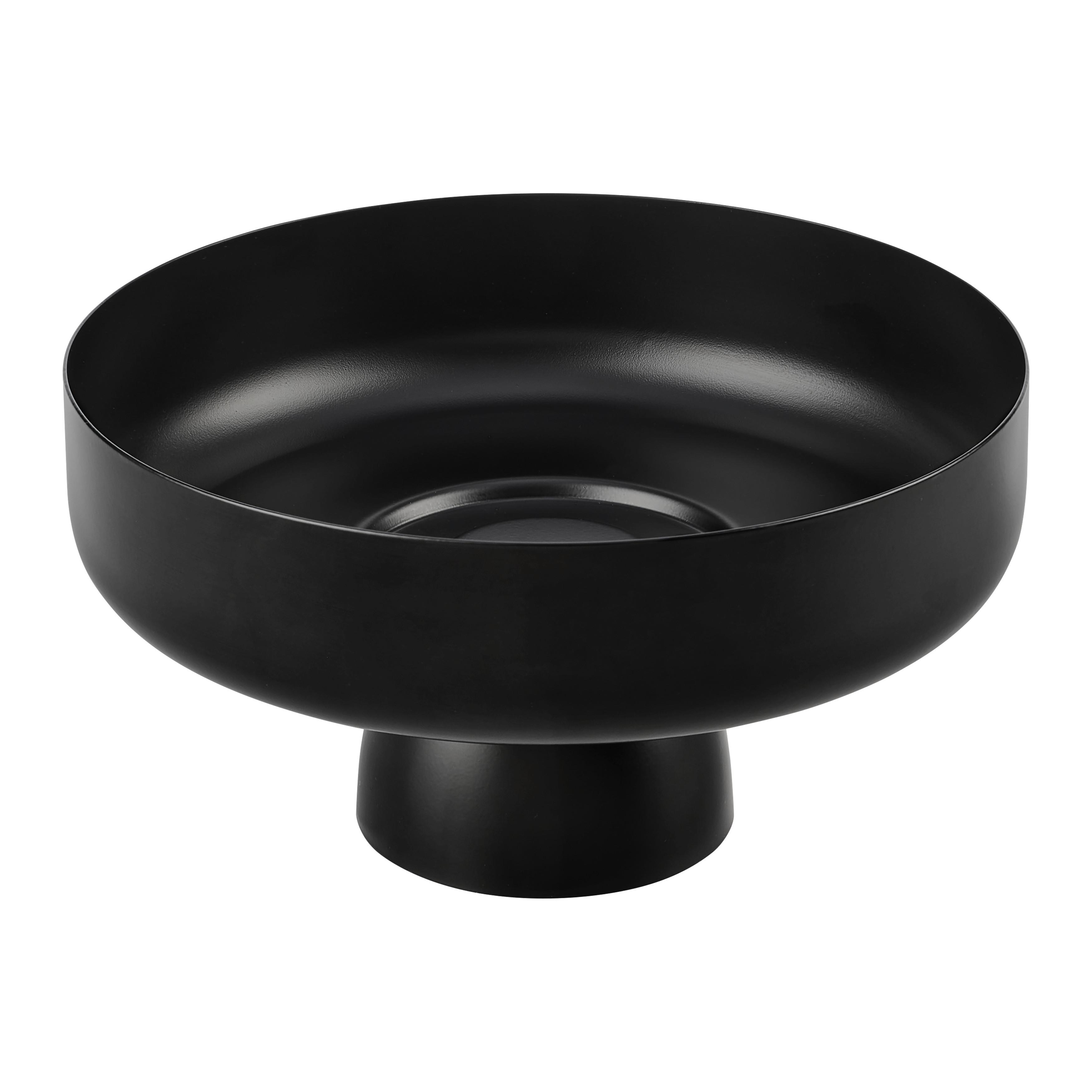 FRUKTSKÅL BETTY - svart, Modern, metall (25/13cm) - Mömax