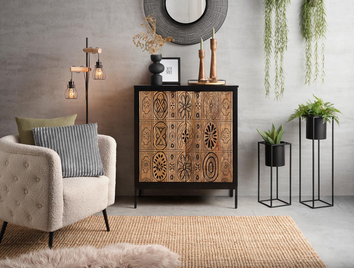 Ukrasni Jastuk Cordi 45x45cm - siva, Konvencionalno, tekstil (45/45cm) - Modern Living
