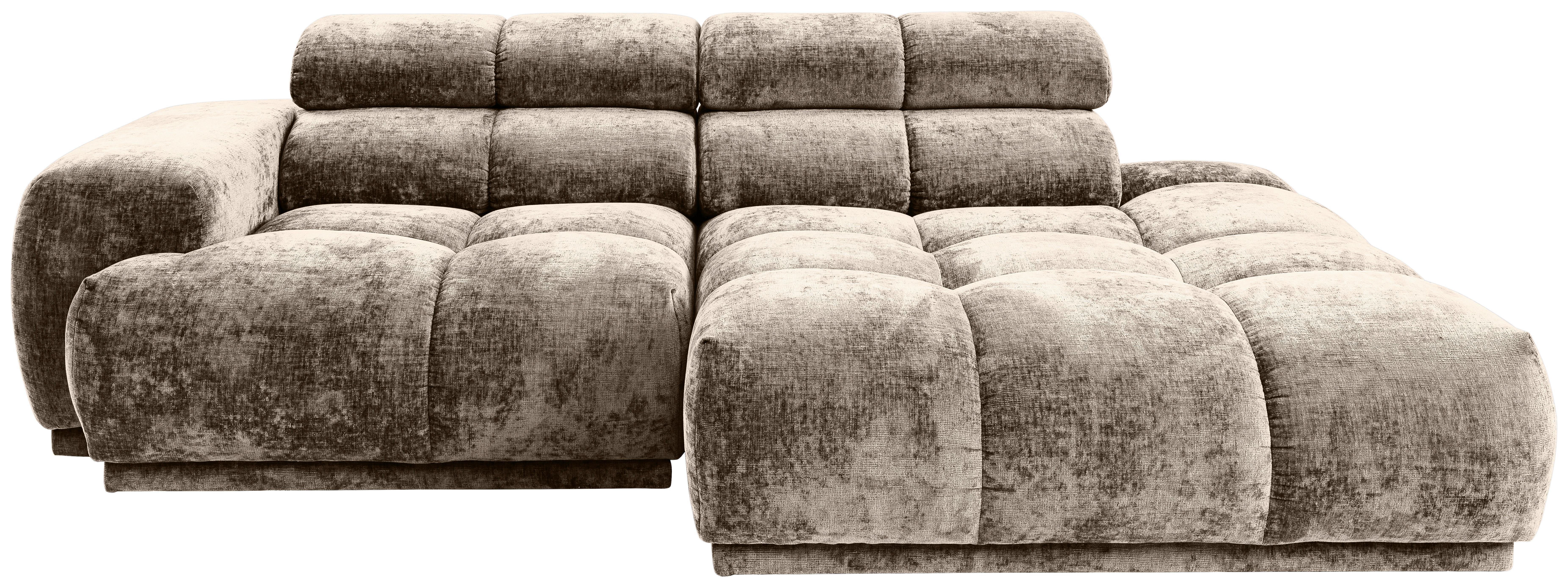 NAROŻNIK CHANI - taupe, Modern, tkanina (239/150cm) - MID.YOU