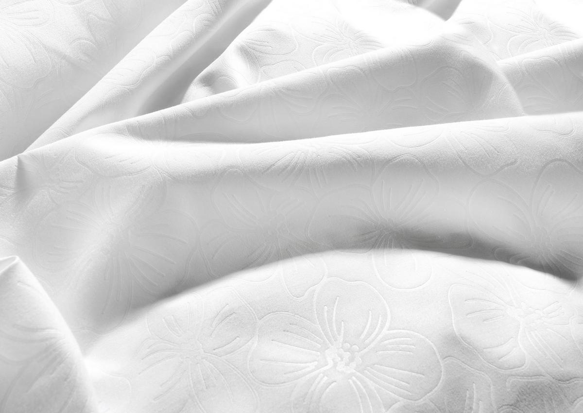 Ágyneműhuzat-garnitúra Blume - fehér, Konventionell, textil (140/200cm) - Mömax