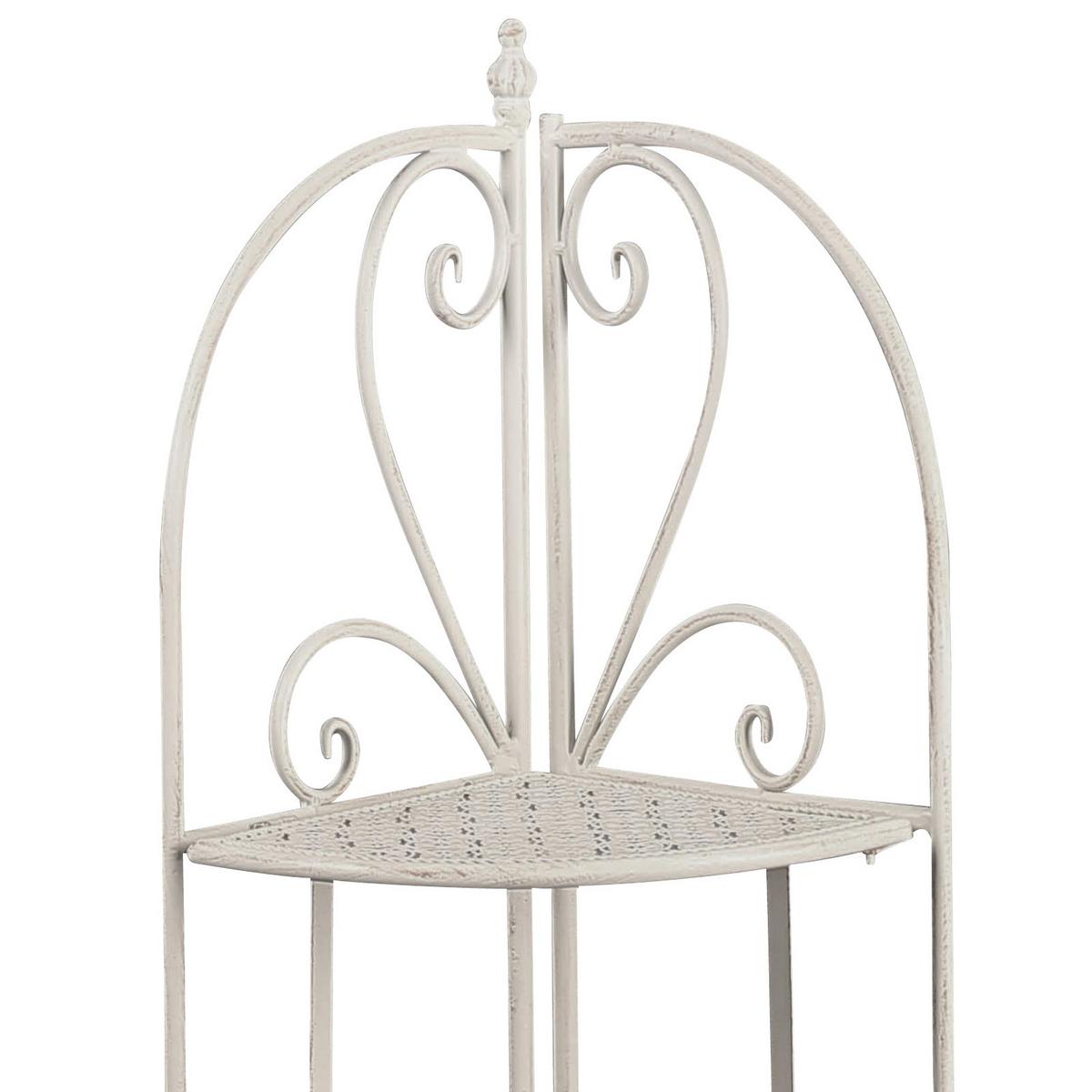 Regal Nadim 2, Bela - bela, Moderno, kovina (34/120/47cm)