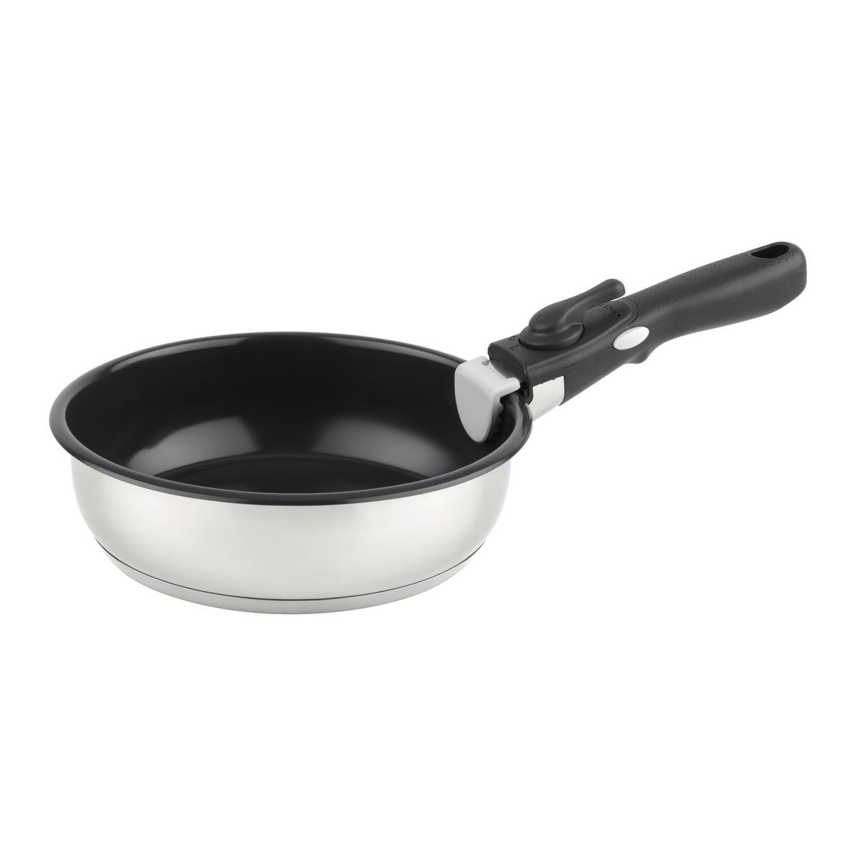 Tigaie pentru prăjit Click&Cook, cca. 20cm - negru, Konventionell, metal (20l) - Mömax