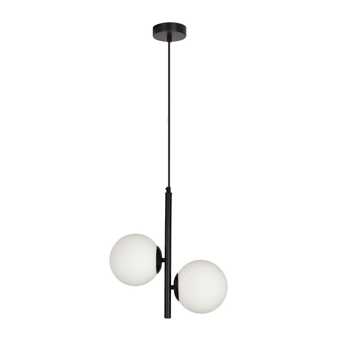Viseća Svjetiljka Duo - bijela/crna, Basics, metal (32.5/15/115cm)