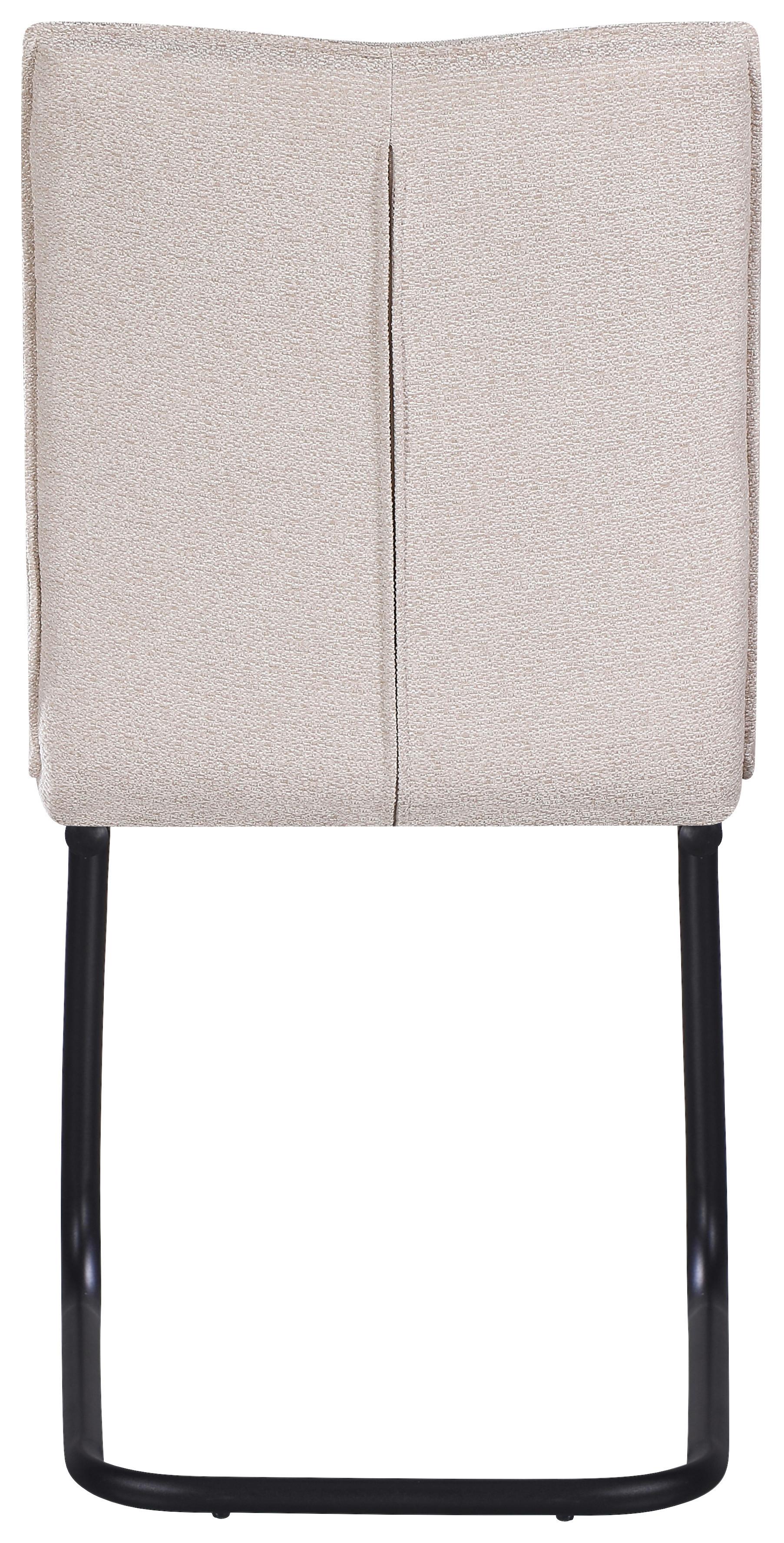 STOL NOVA - beige/svart, Modern, metall/textil (47/90/61cm) - Mömax