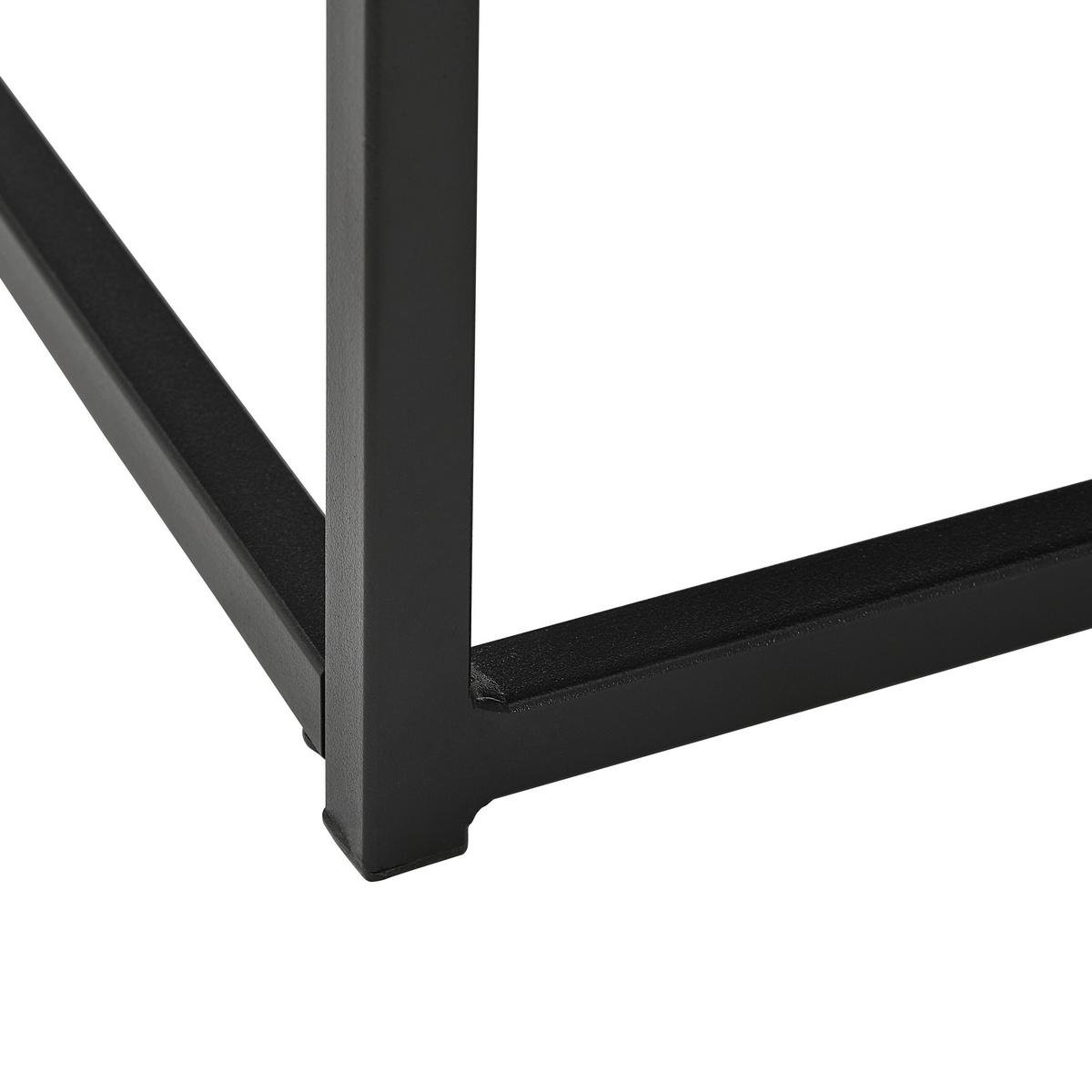 ZESTAW STOLIKÓW KAWOWYCH PACIFIC - czarny, Design, metal/ceramika (75/65/27/22/75/65cm) - Livetastic