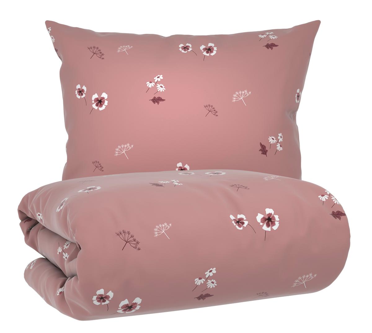 Bettwäsche Nelly Rosa ca. 140x200cm - Rosa, MODERN, Textil (140/200cm) - Mömax