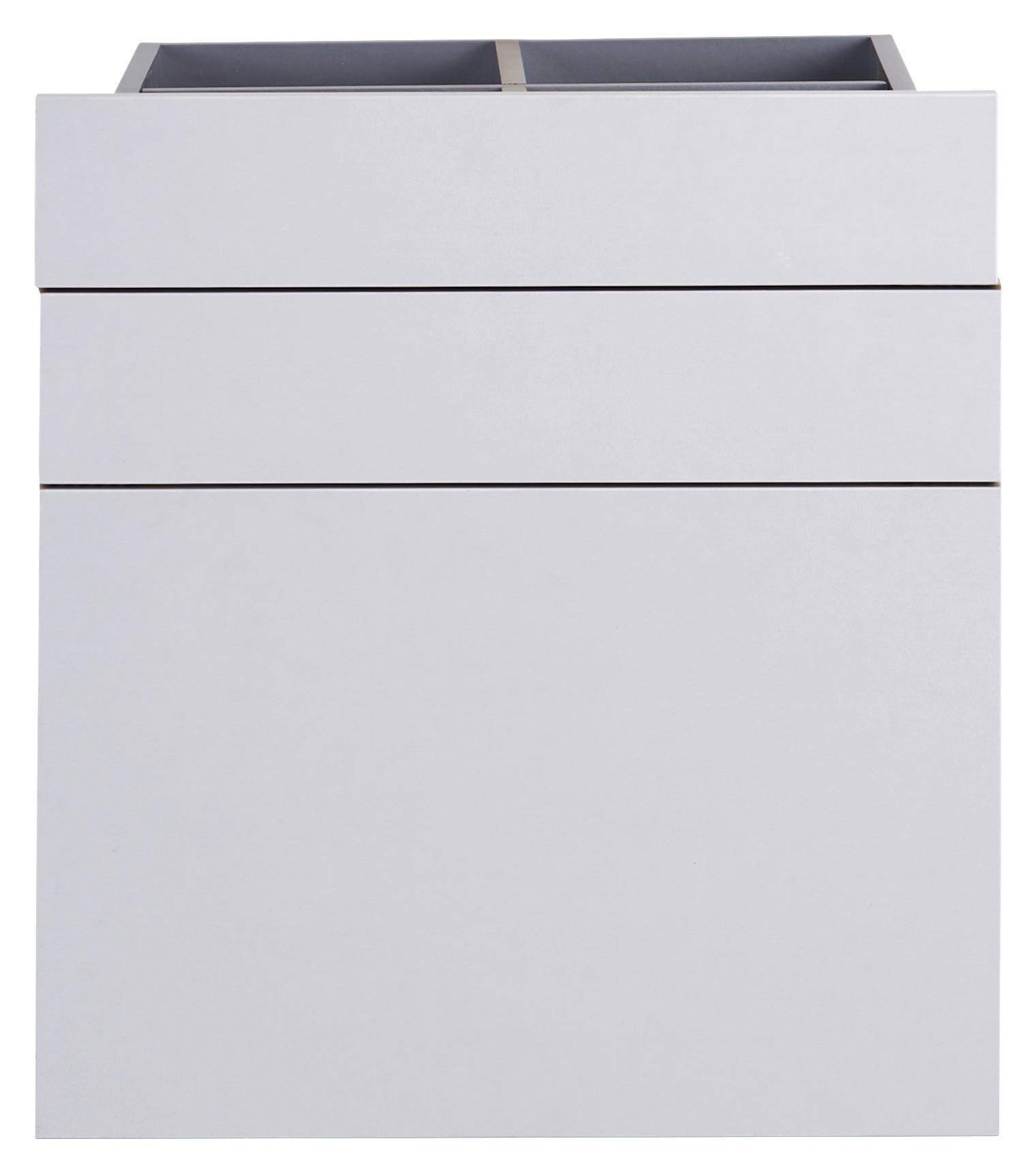 Set Ladica Unit - svijetlo siva, Moderno, drvni materijal (45,3/50,3/47cm) - Based