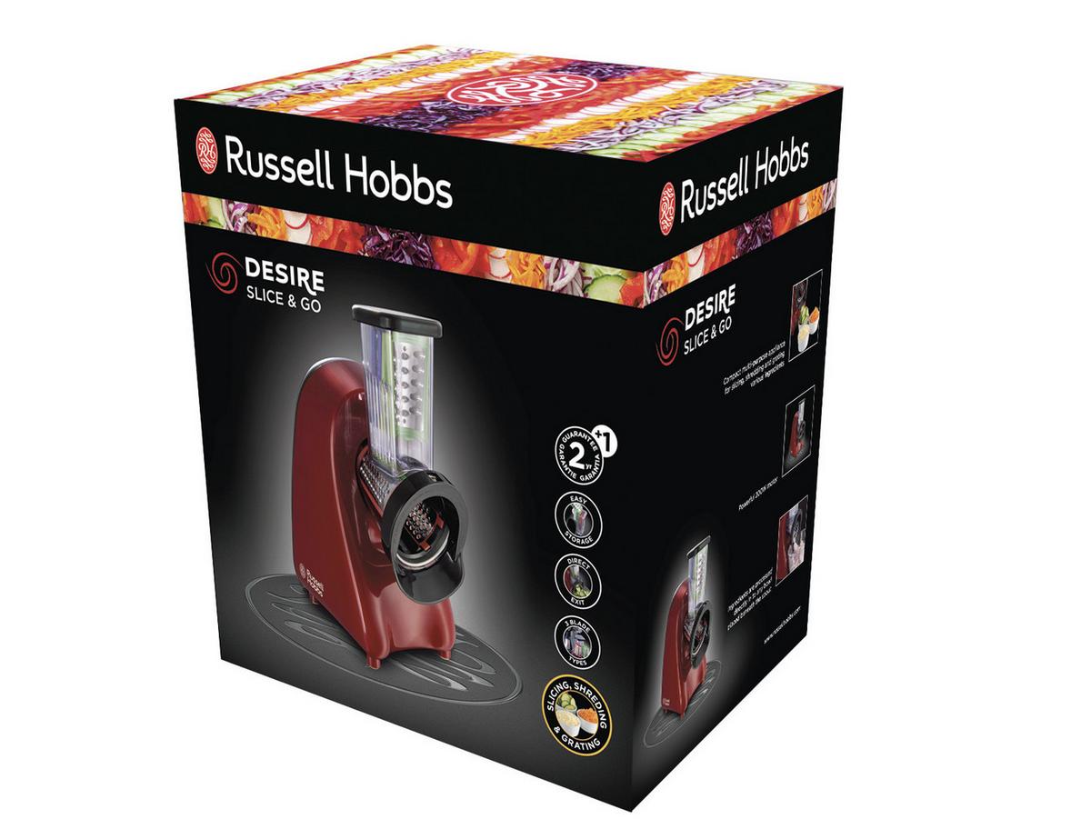 Univerzális Aprító Russell Hobbs Desire - piros, Modern, műanyag/fém (27/21,2/28,8cm) - Russell Hobbs